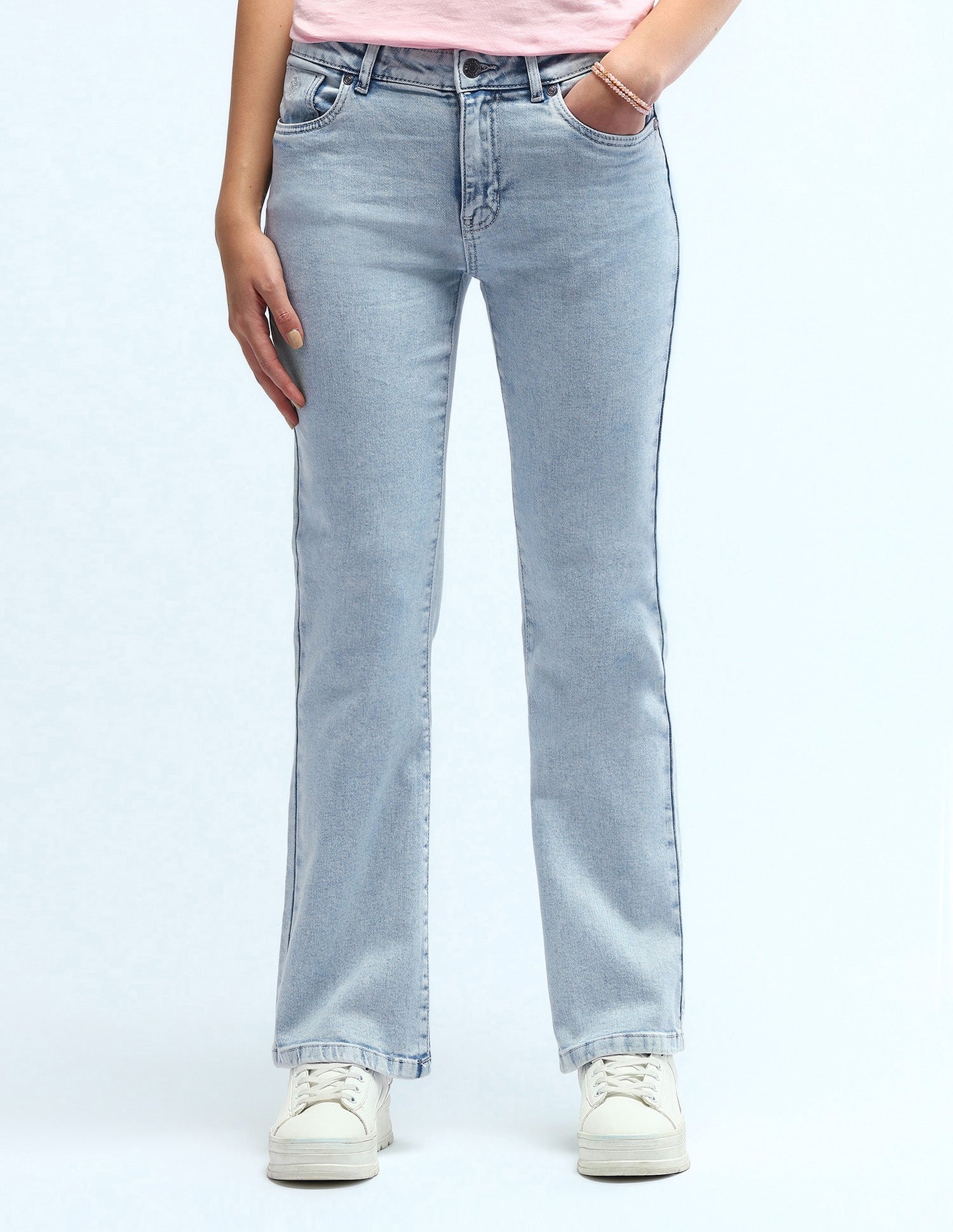 Mid Rise Skinny Bootcut Jeans