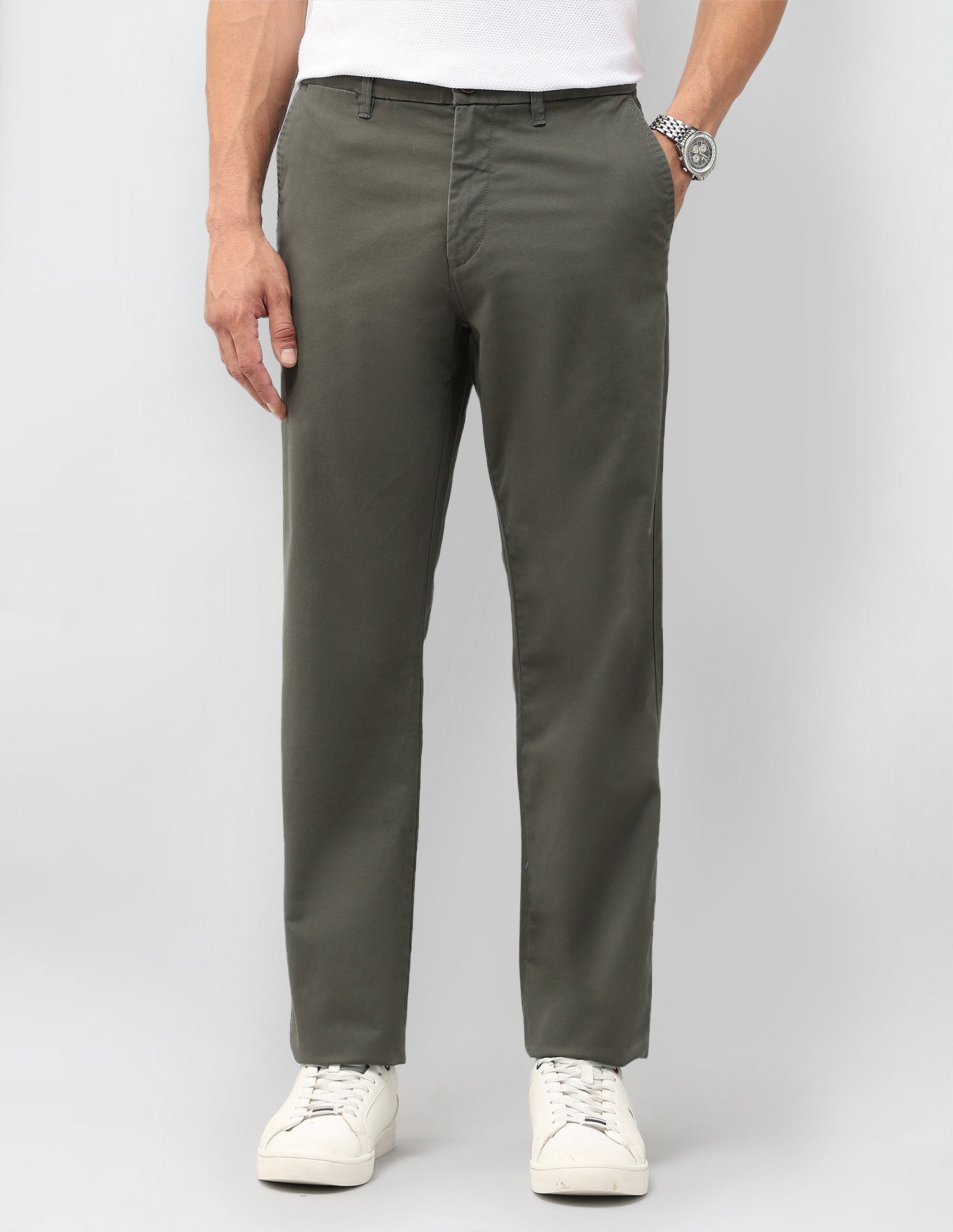 Riley Straight Fit Twill Trousers