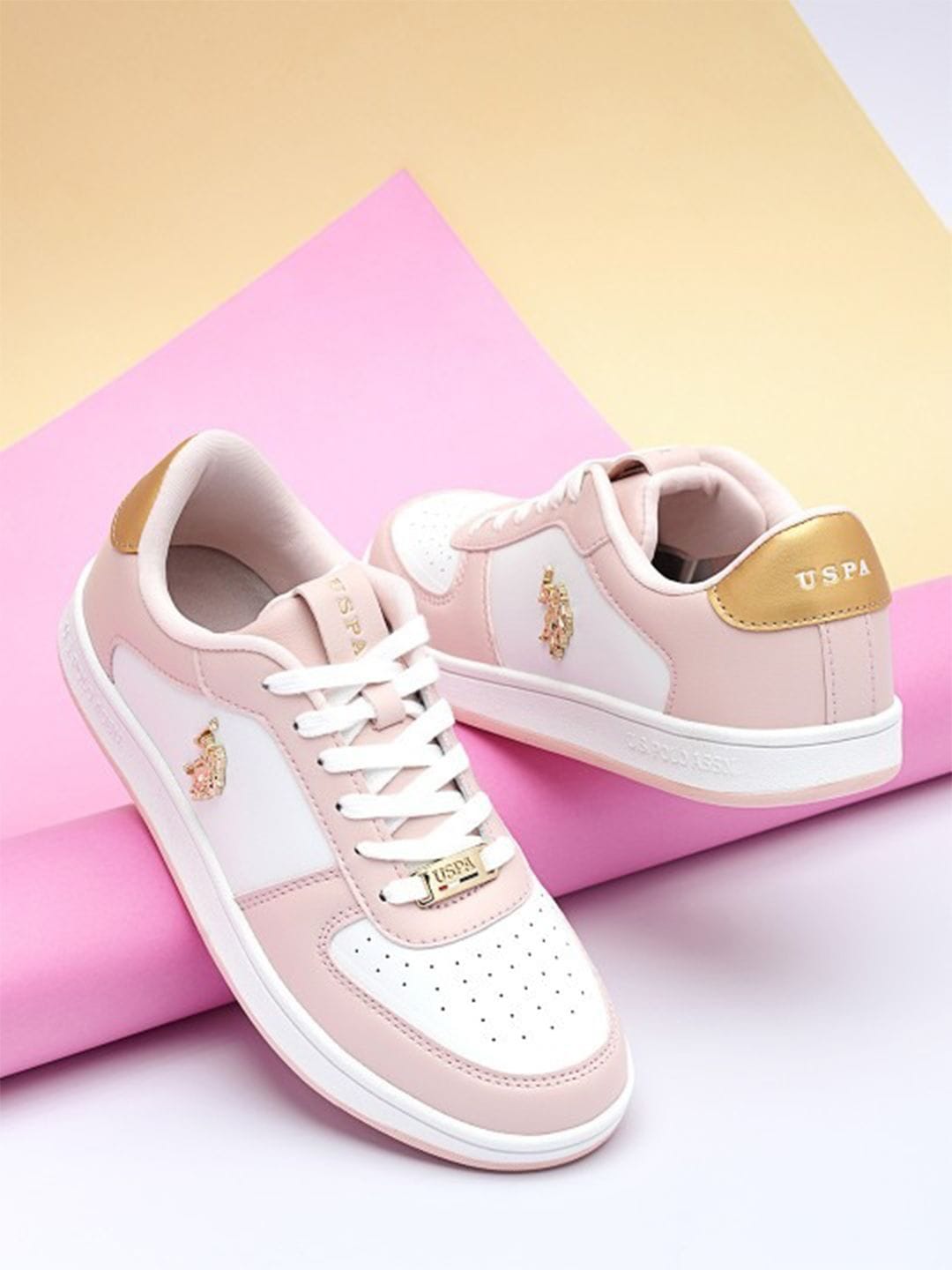 Nyra 2.0 Lt. Pink Sneakers Shoes Light Pink - U.S. Polo Assn. India | Large