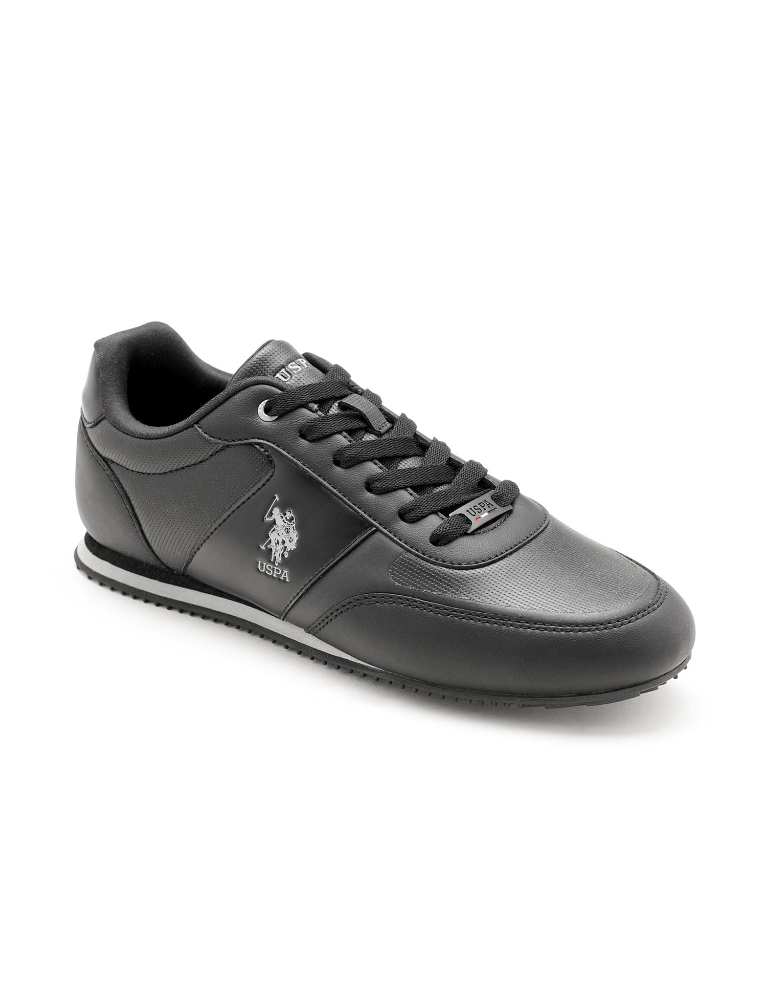 Men Marvin 2.0 Black Work Casuals Lace Up Shoes Black - U.S. Polo Assn. India | Large