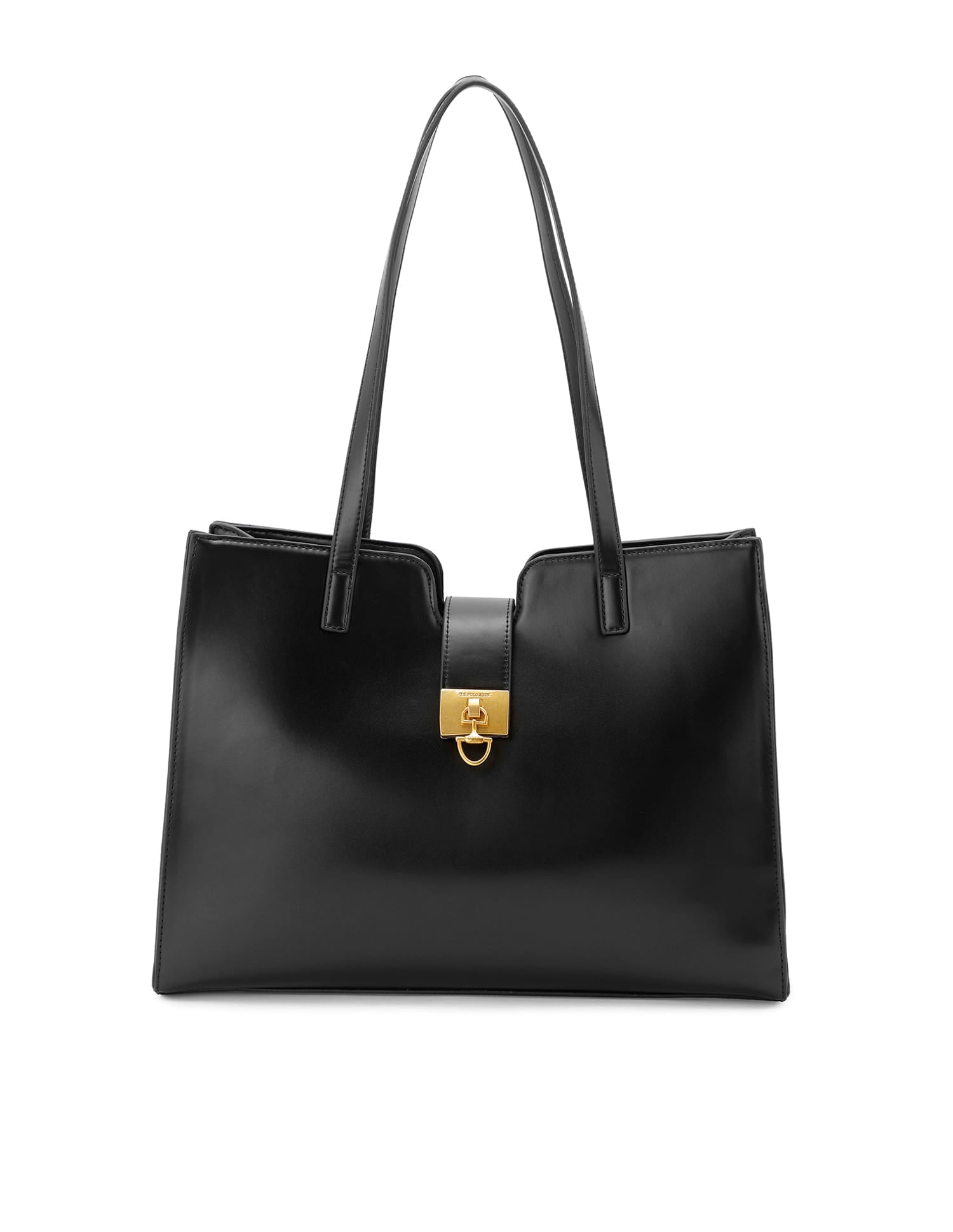 Addison 2.0 Structured Tote Bag Black - U.S. Polo Assn. India | Large