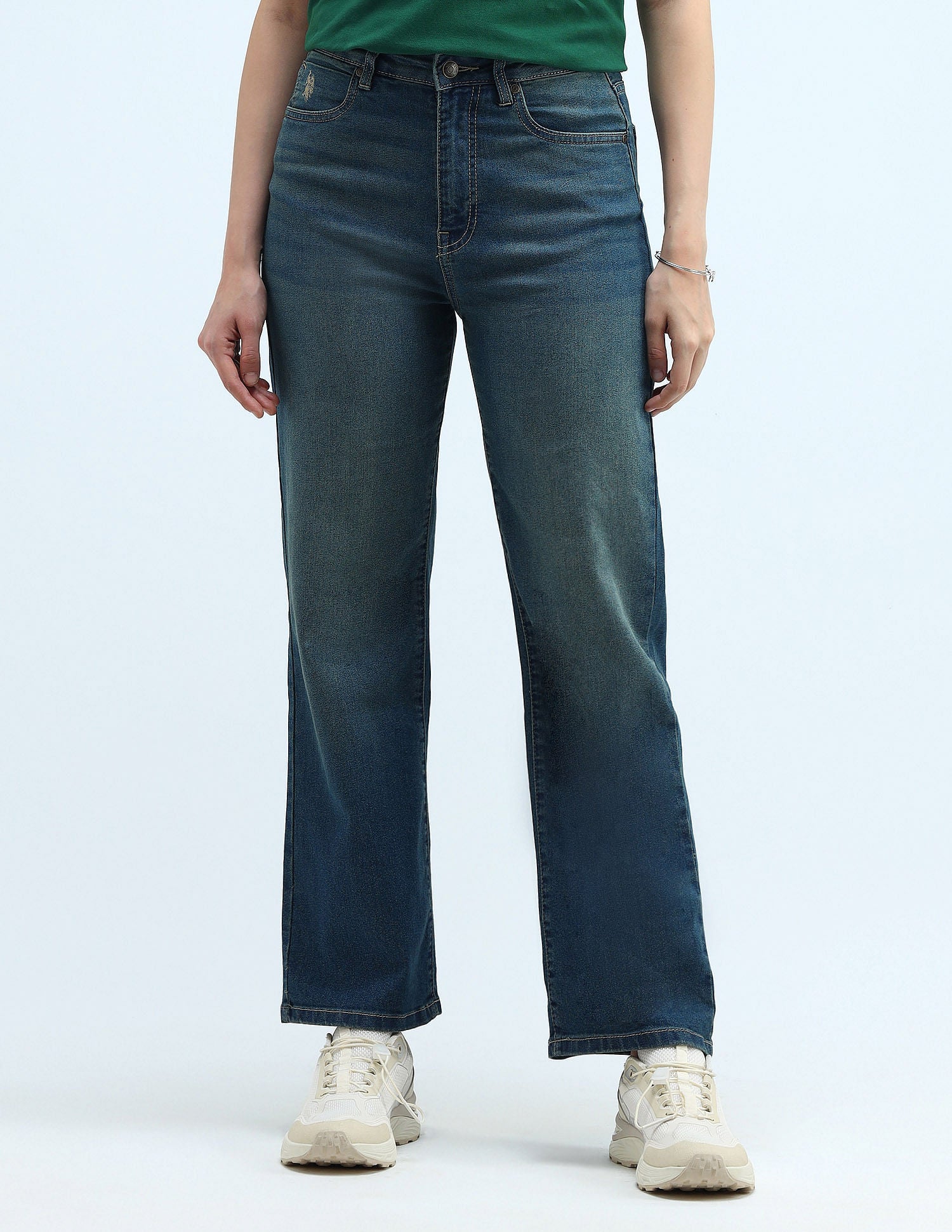 High Rise Wide Leg Jeans
