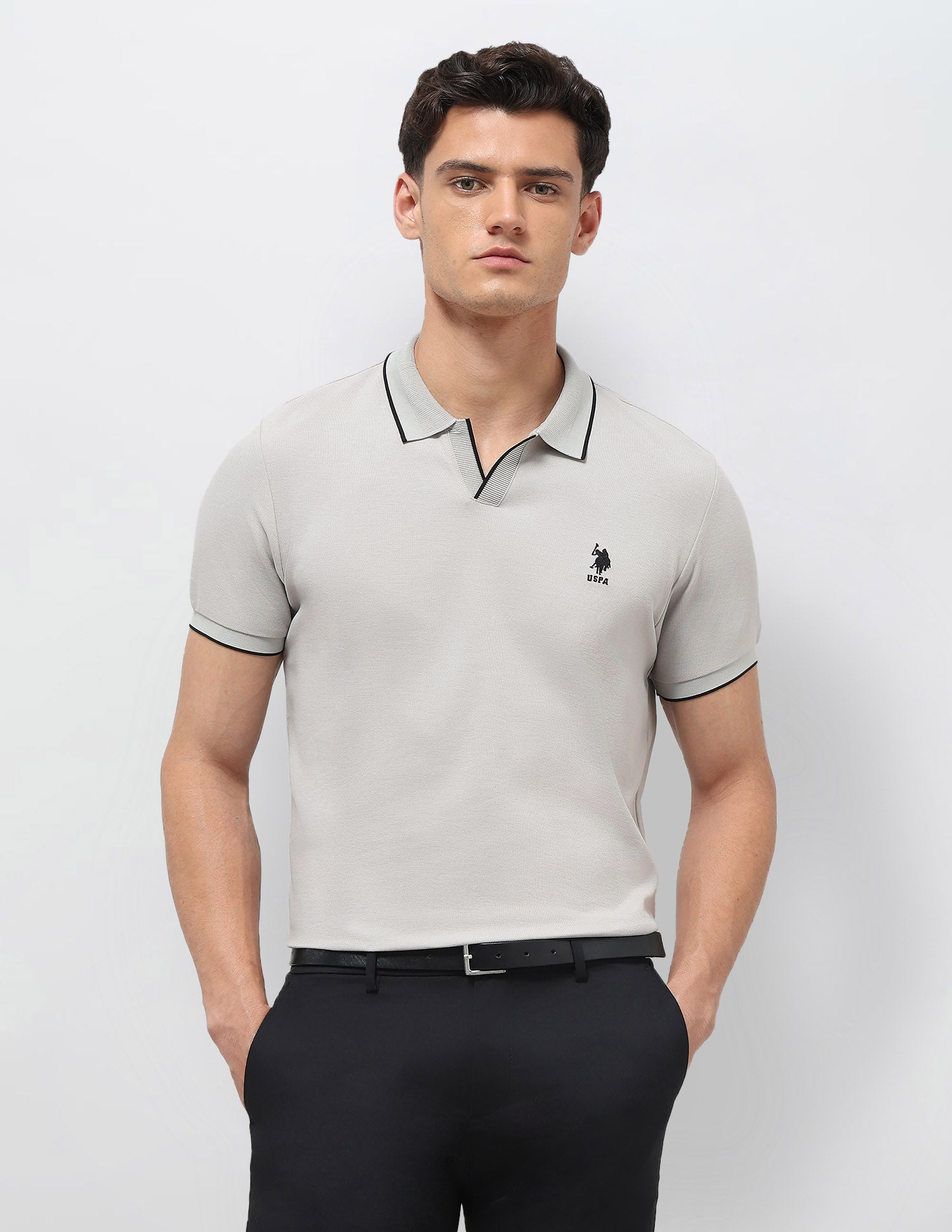 Solid Slim Fit Polo Shirt