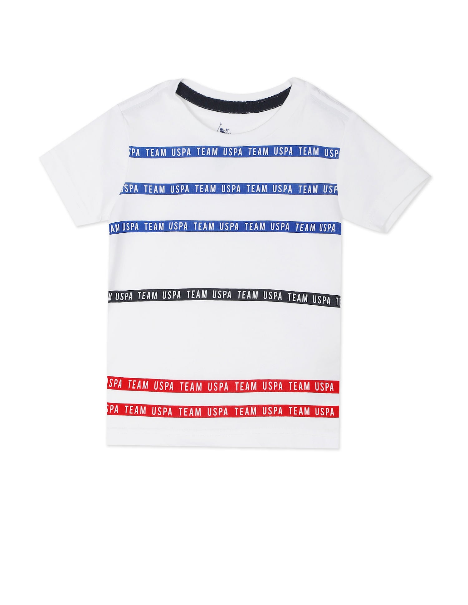 Crew Neck Brand Print T-Shirt