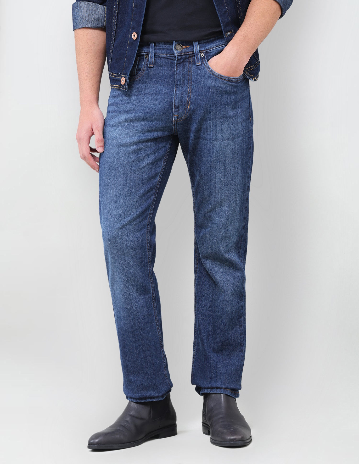 Connor Bootcut Fit Blue Jeans Mid Blue - U.S. Polo Assn. India | Large