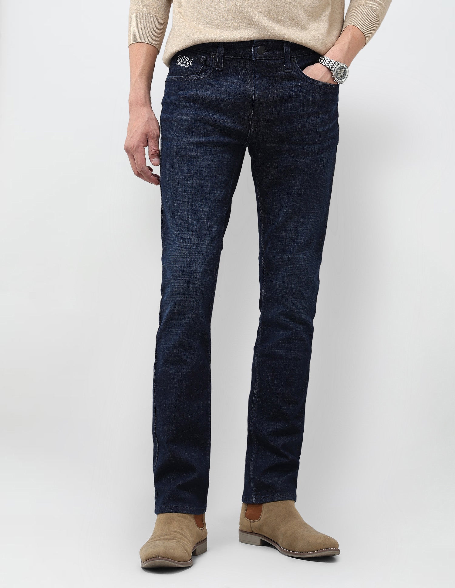 Regallo Skinny Fit Blue Jeans