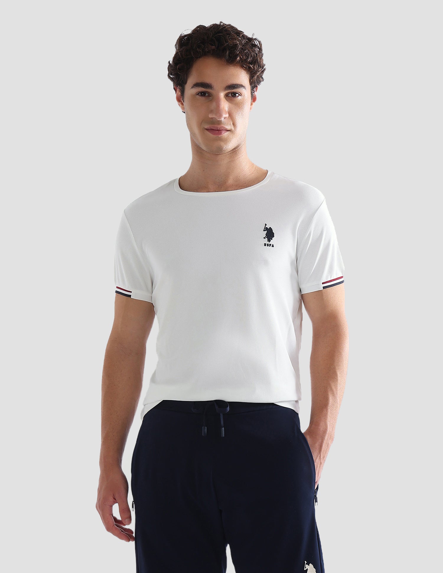 Solid Slim Fit Active T-Shirt