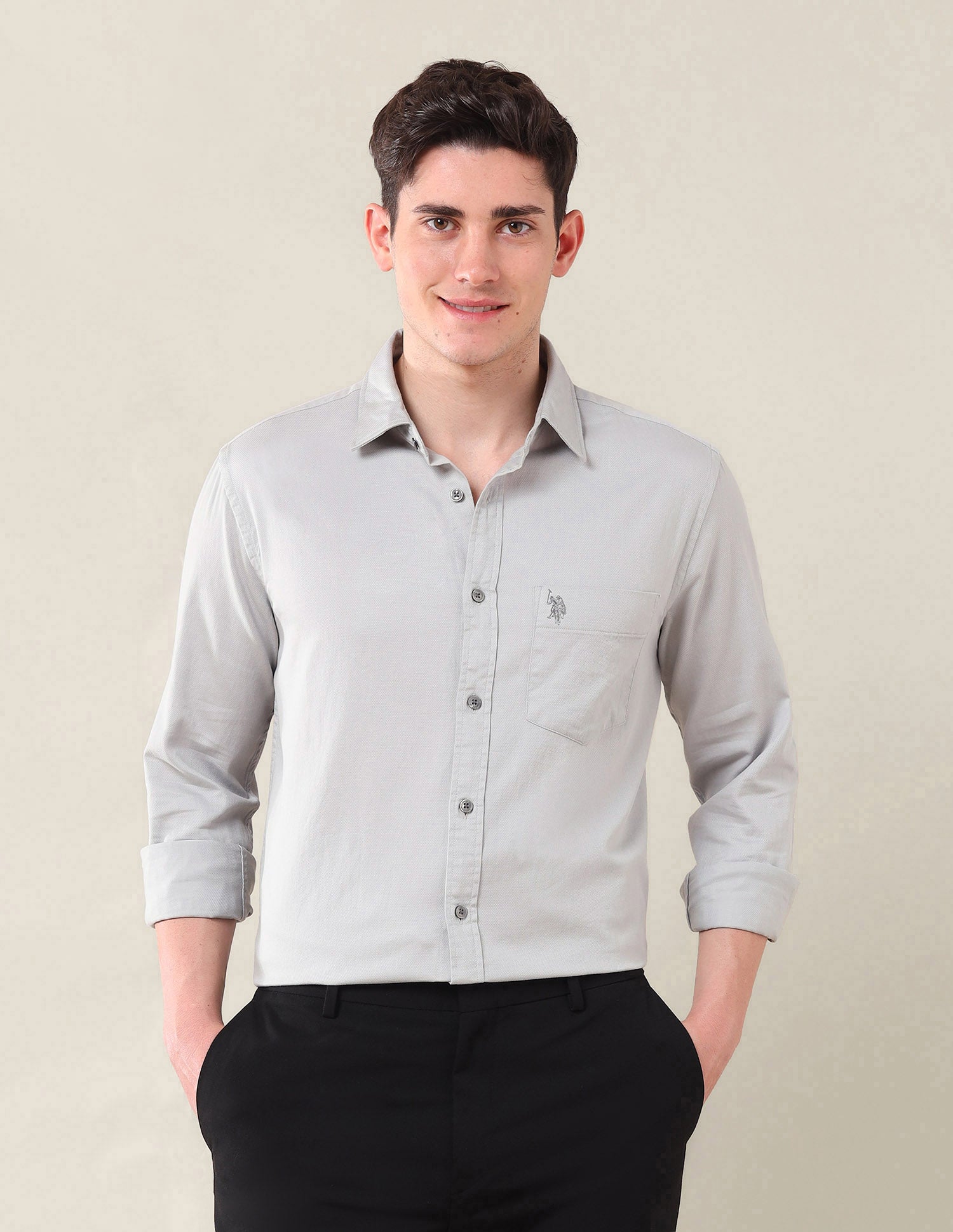 Tailored Fit Dobby Shirt