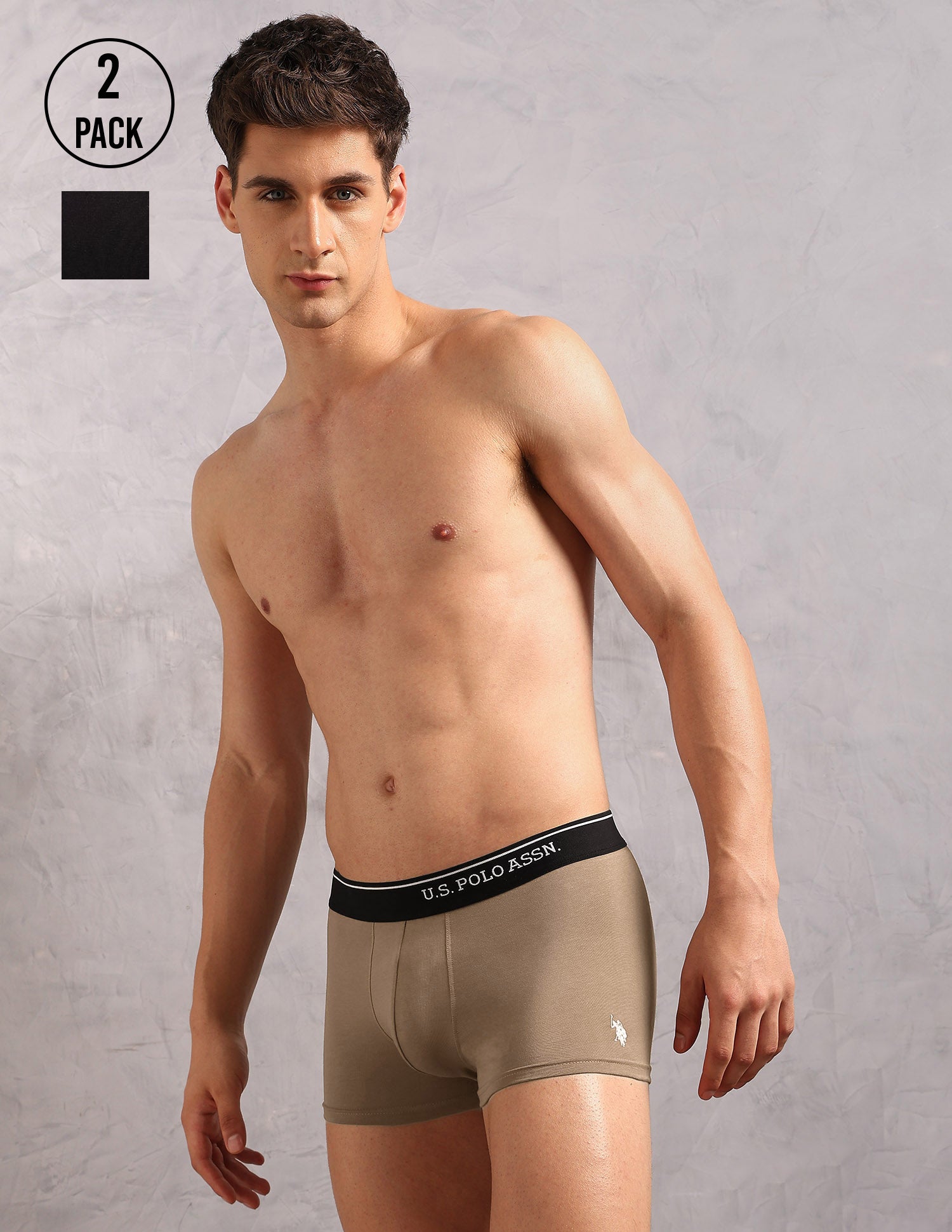 Cotton Stretch Breathable OET18 Trunks - Pack Of 2