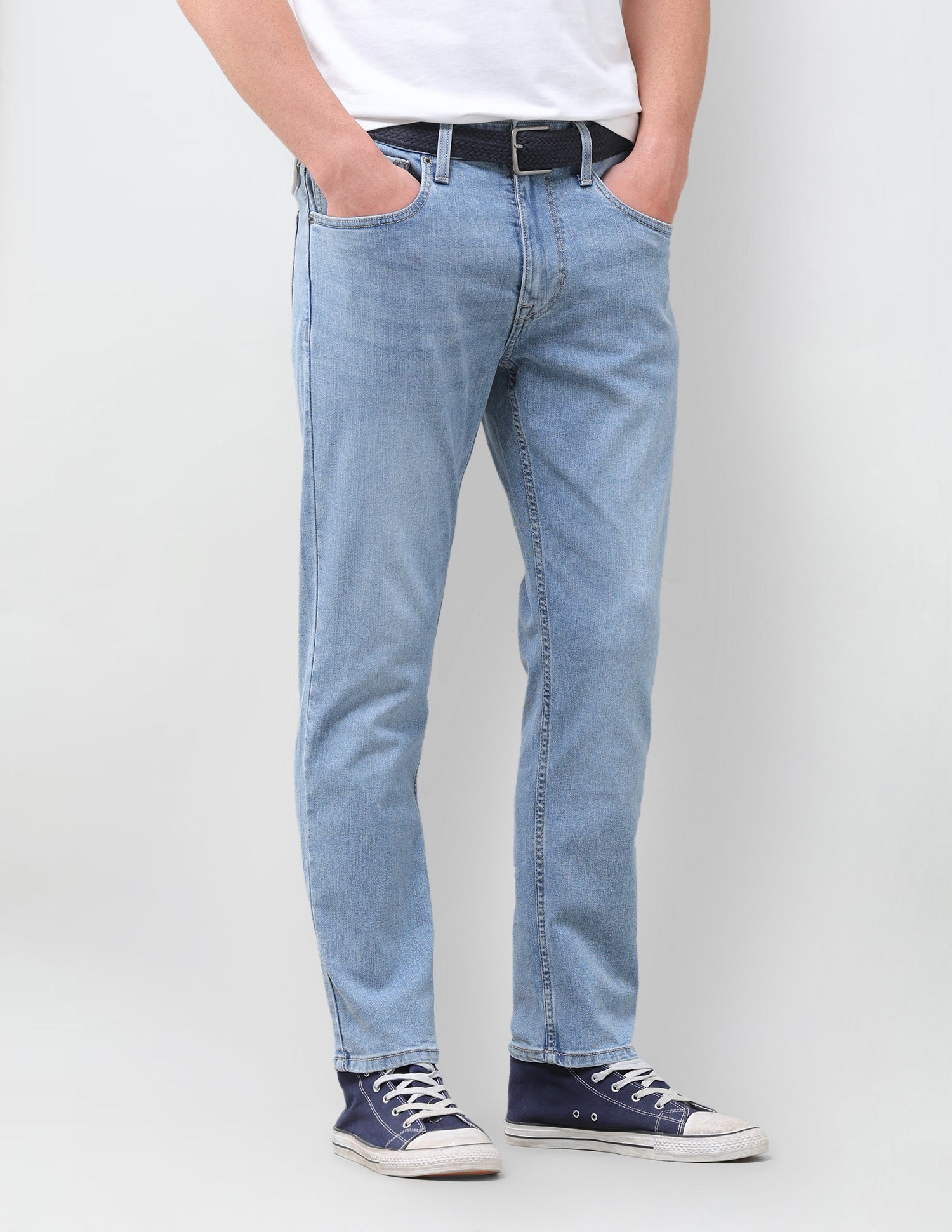 Cole Comfort Cropped Fit Blue Jeans Light Indigo - U.S. Polo Assn. India | Large