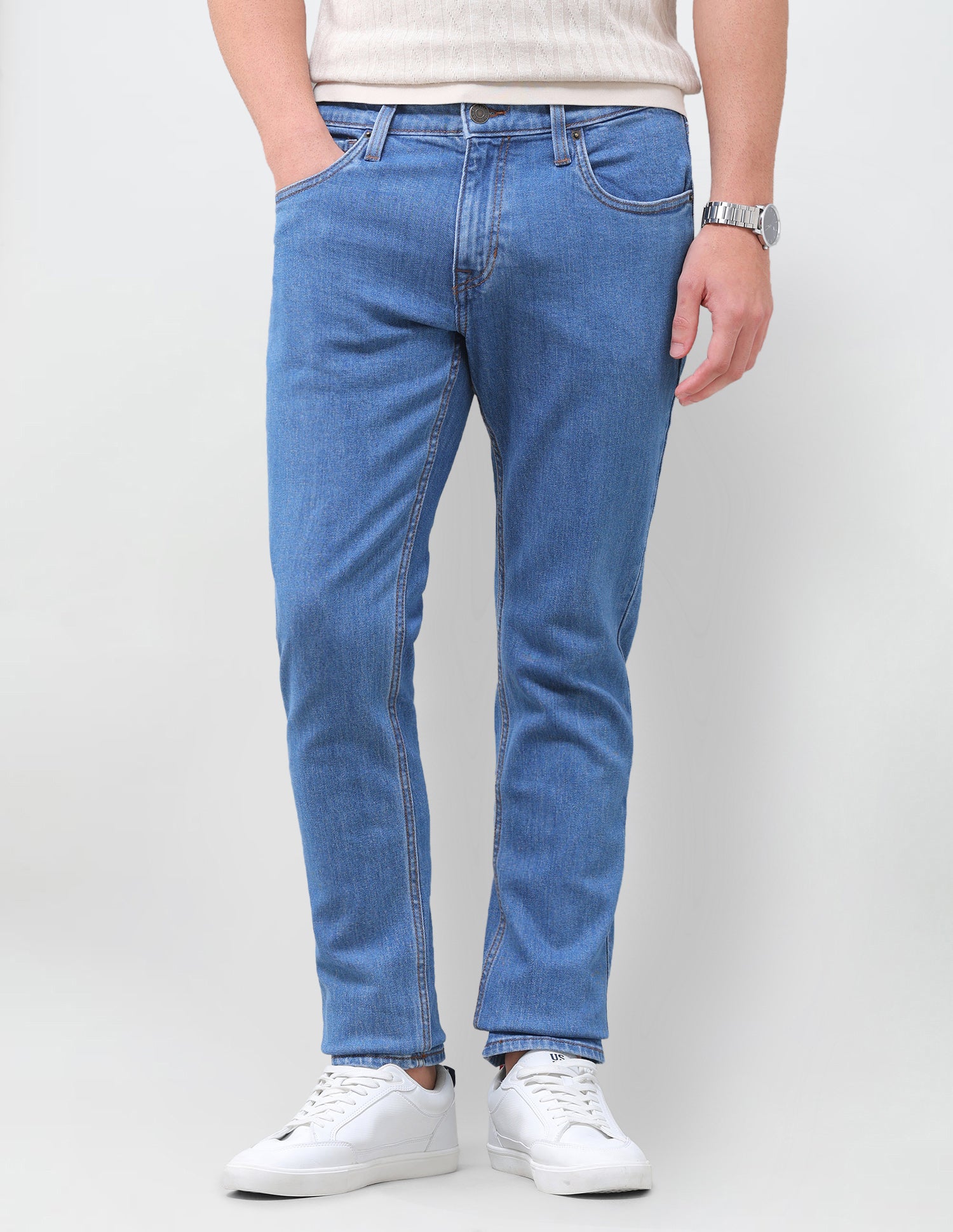 Brandon Slim-Tapered Fit Blue Jeans Indigo - U.S. Polo Assn. India | Large