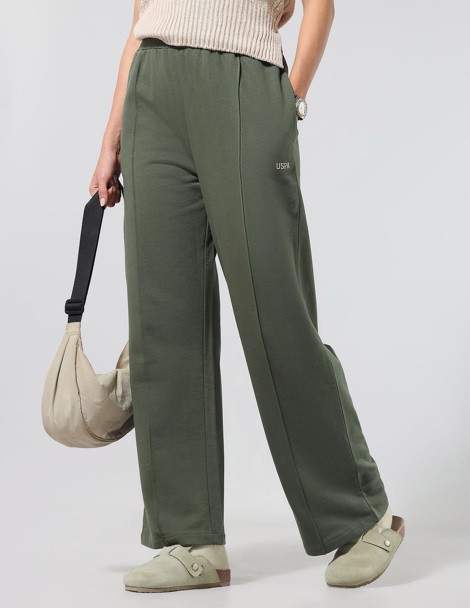 Straight Fit Lounge Trousers Olive - U.S. POLO ASSN. | Large