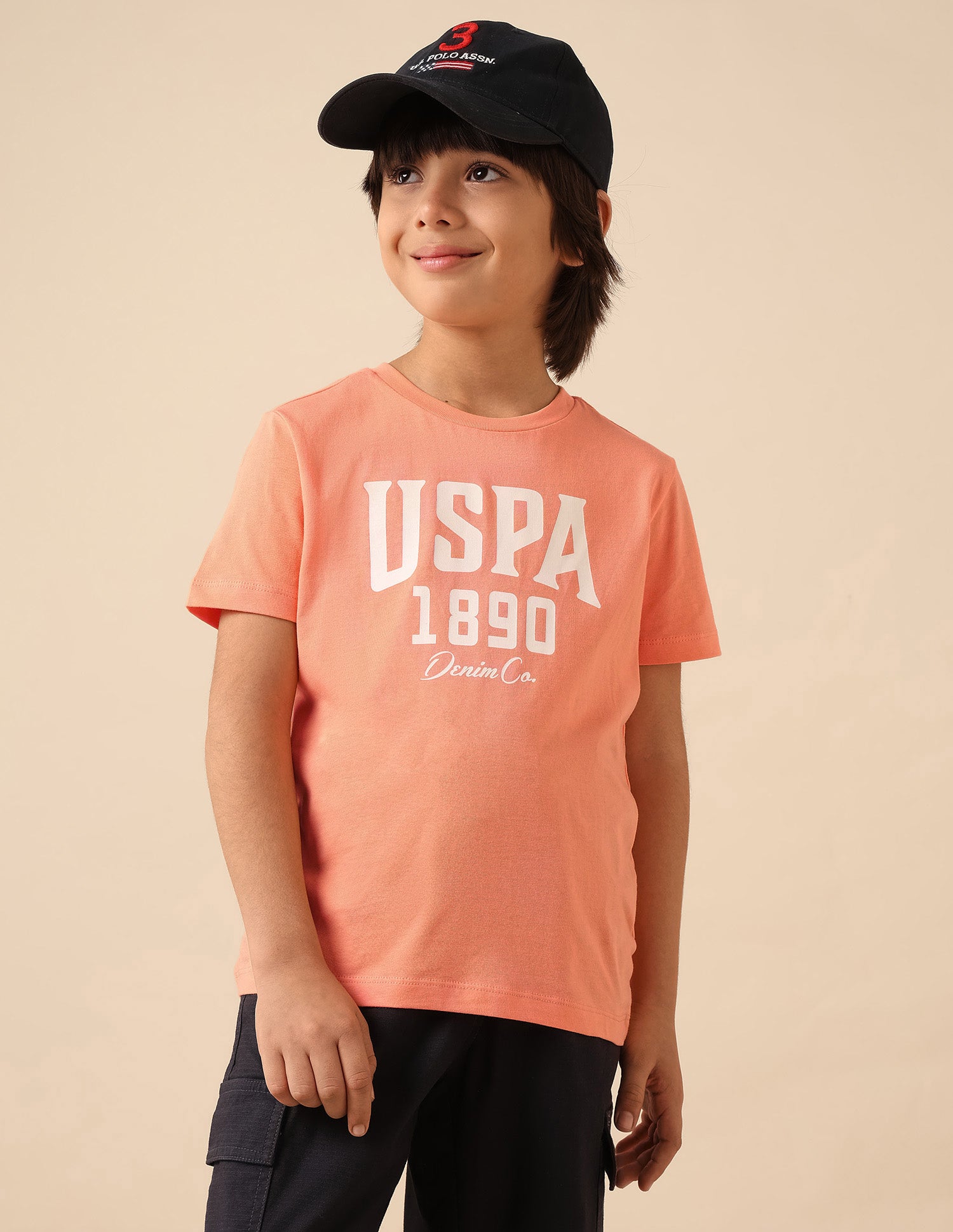 Boys Pure Cotton Brand Printed T Shirt