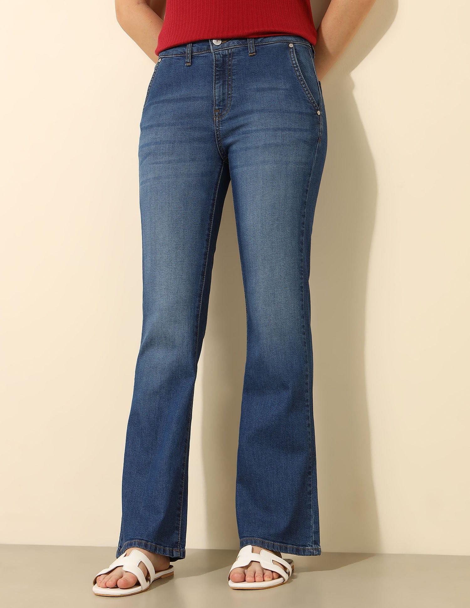 Mid Rise Bootcut Jeans