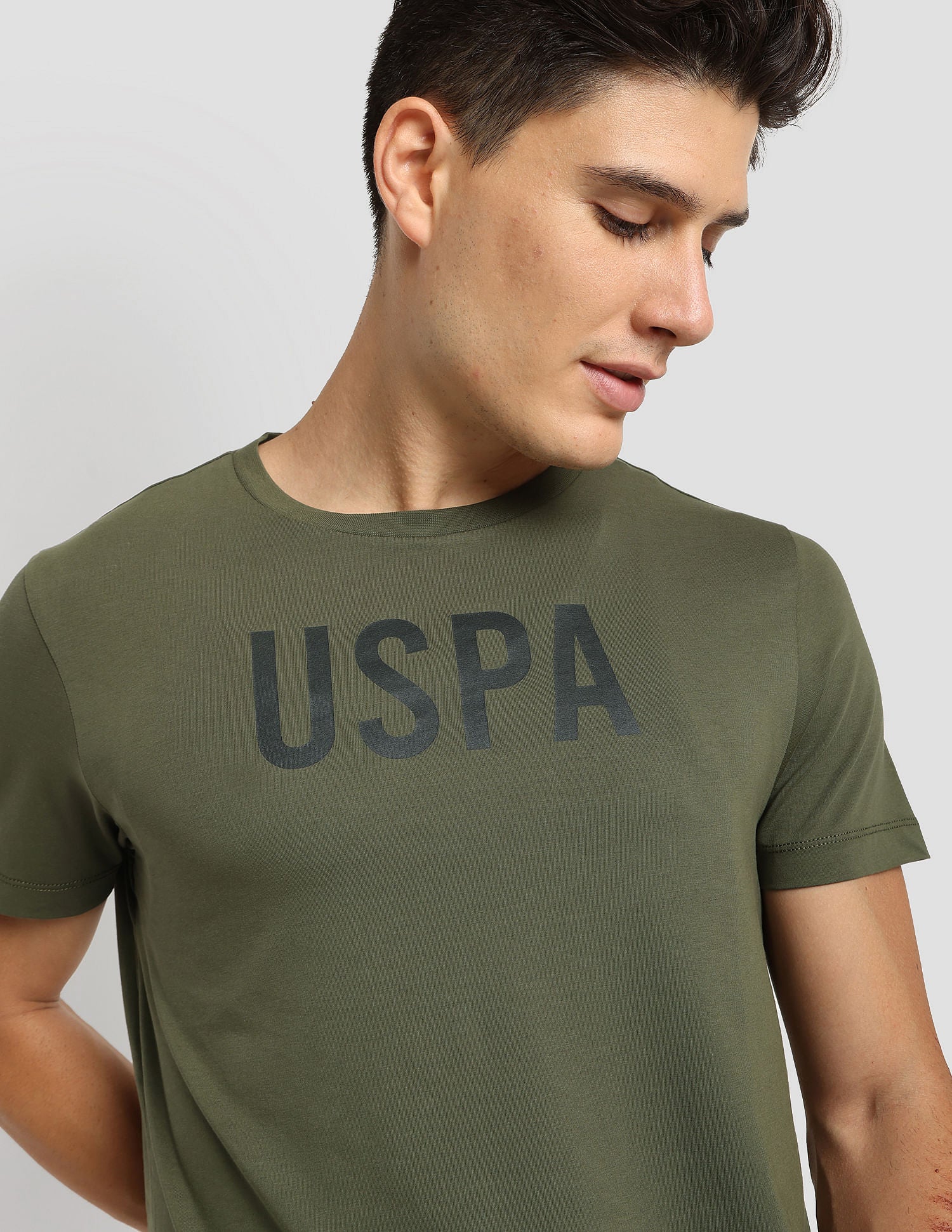 Durable Athletic T-Shirt Olive - U.S. Polo Assn. India | Large