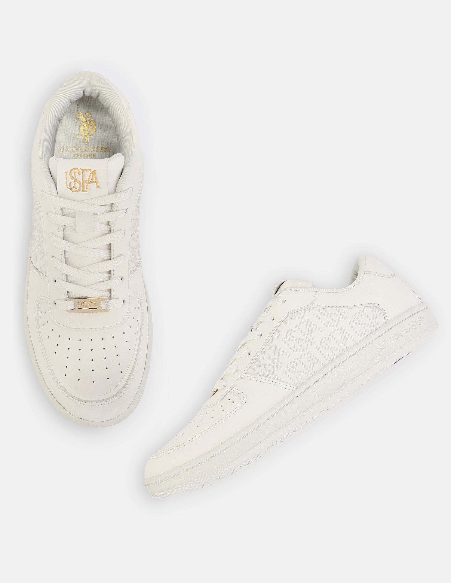 Printed Veera Sneakers Off White - U.S. Polo Assn. India | Large