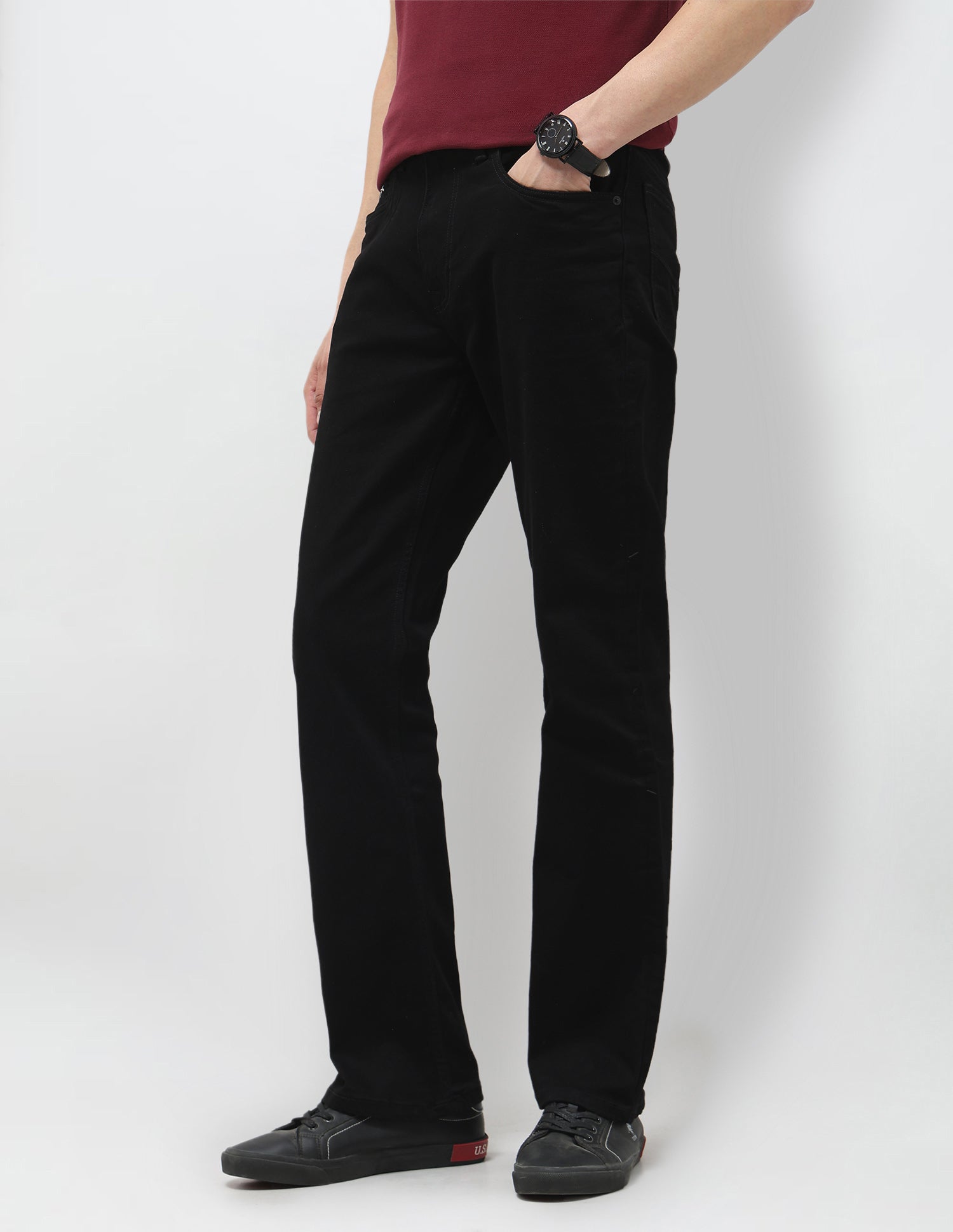 Connor Bootcut Black Jeans