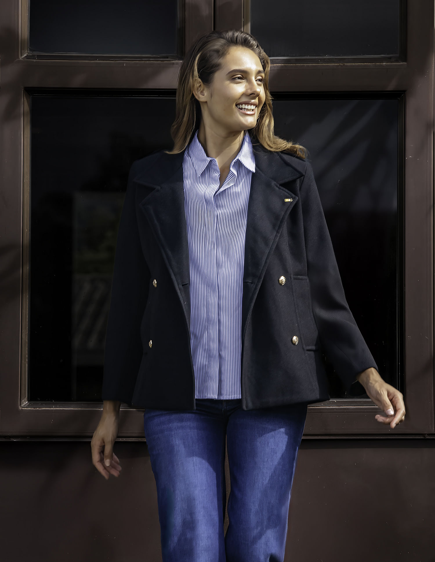 Double Breasted Longline Jacket