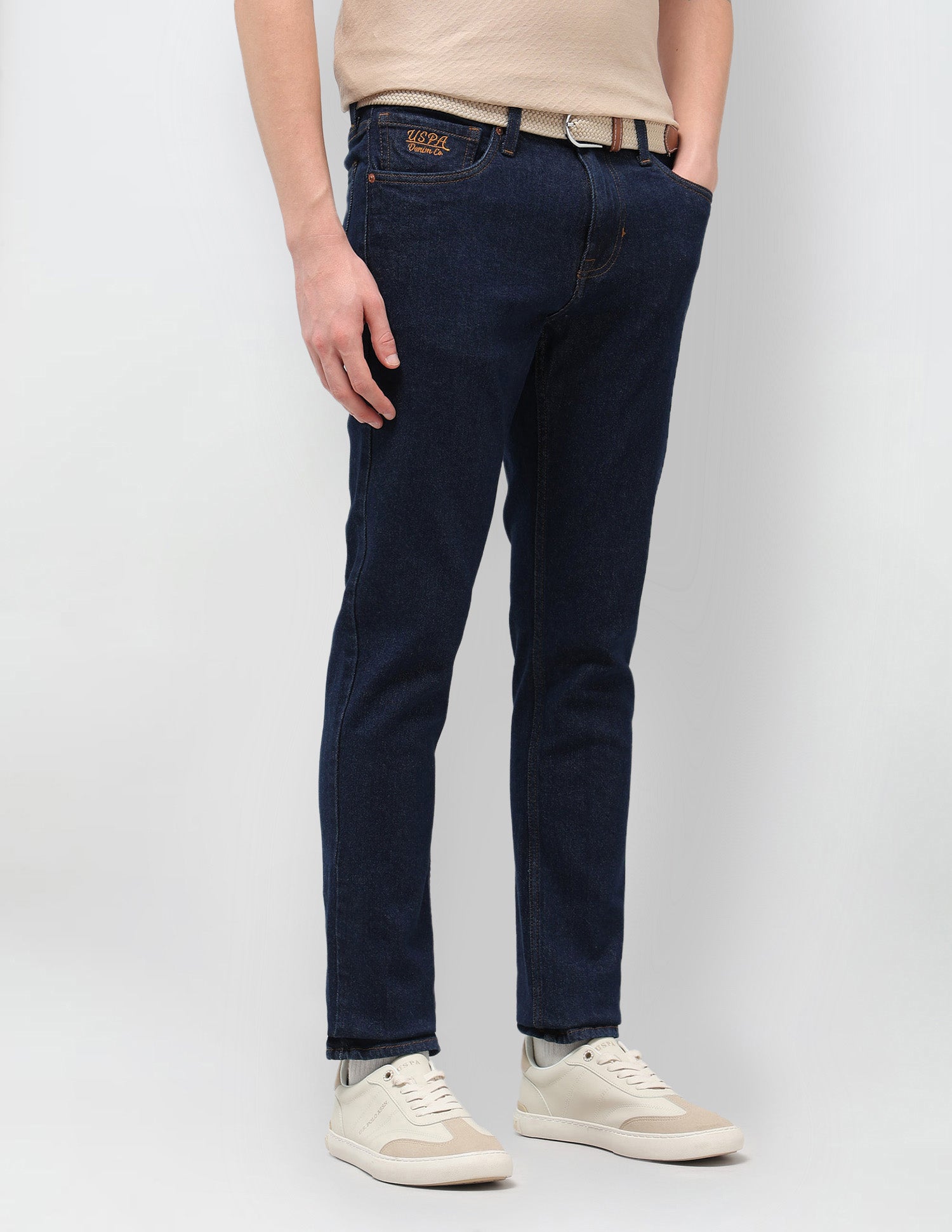 Brandon Slim Tapered Fit Blue Jeans