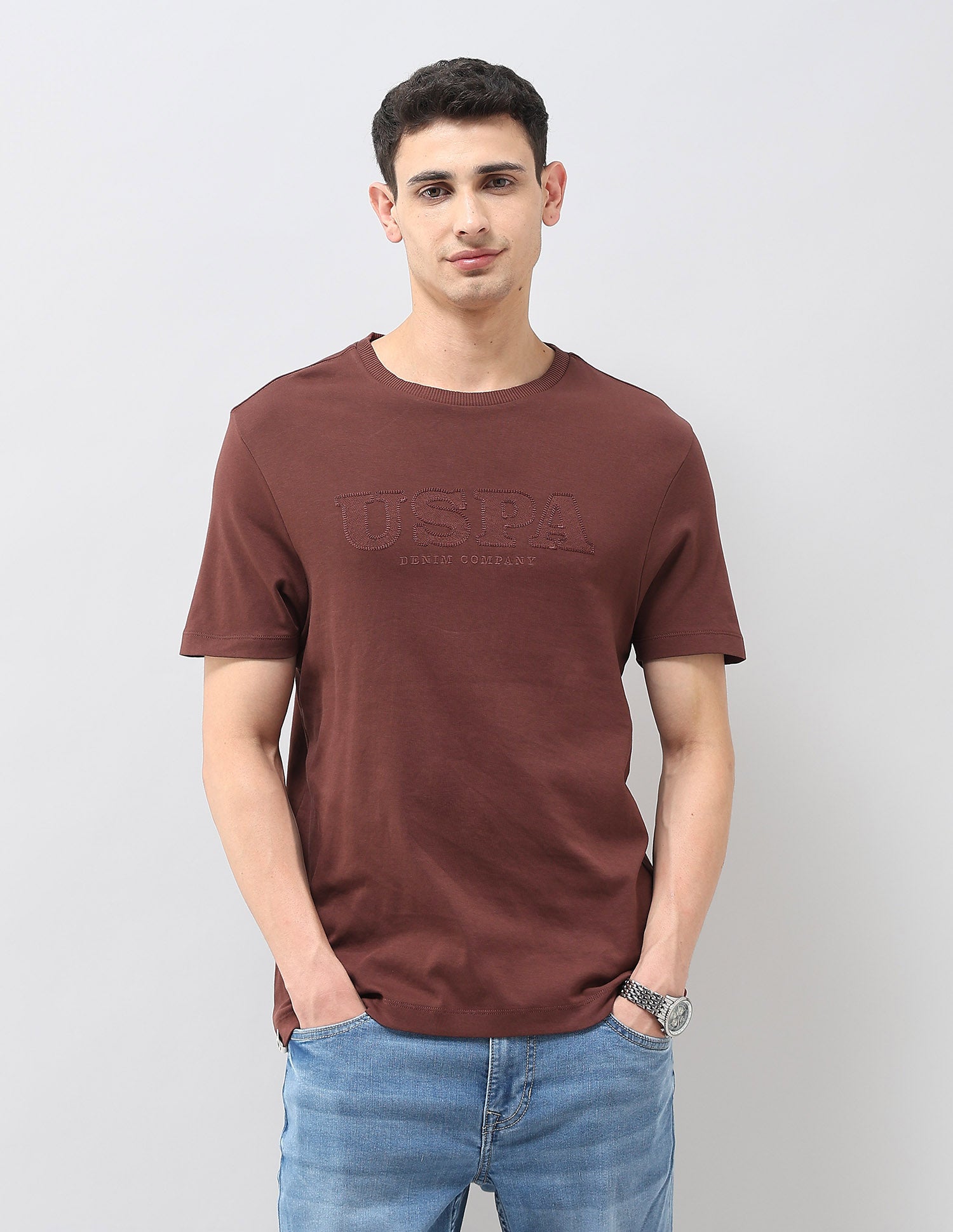 Monochrome Brand Embroidered T-Shirt