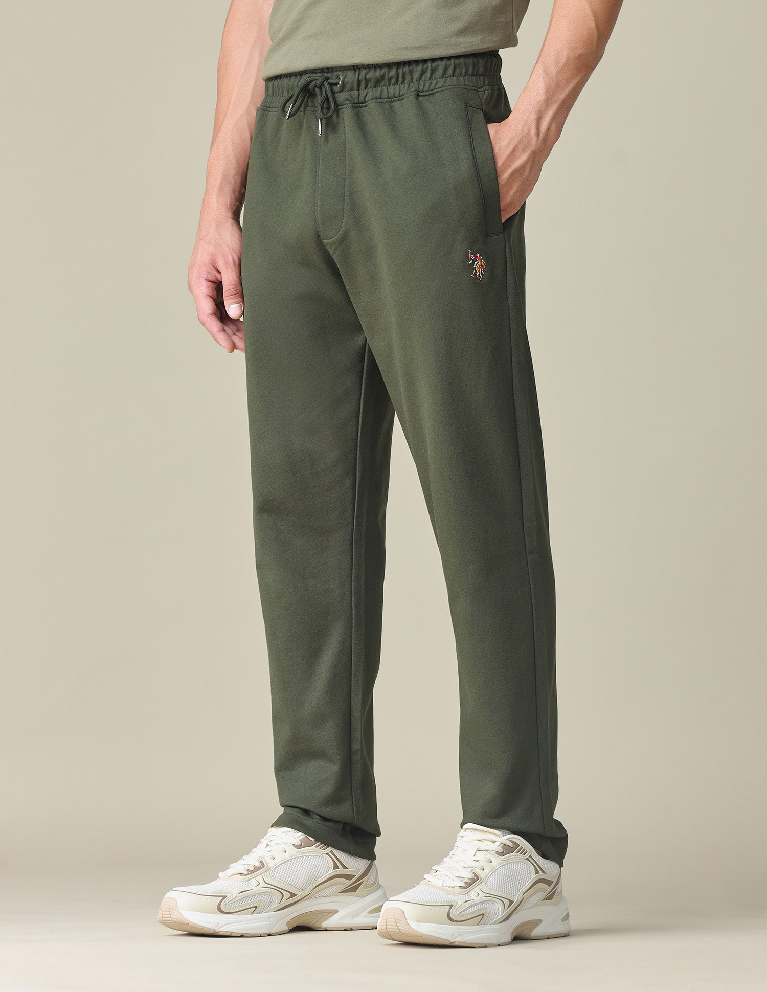 Solid Regular Fit Track Pants