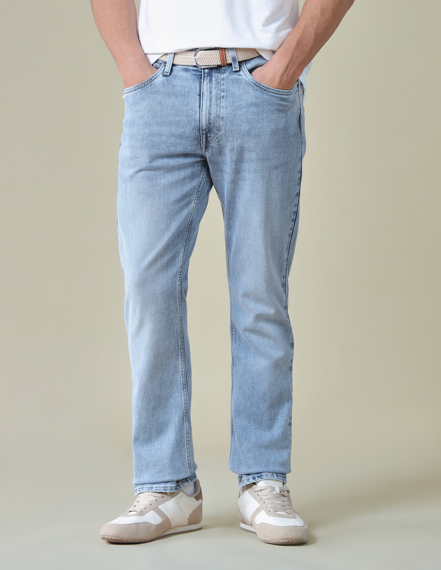 Harold Slim Straight Fit Blue Jeans