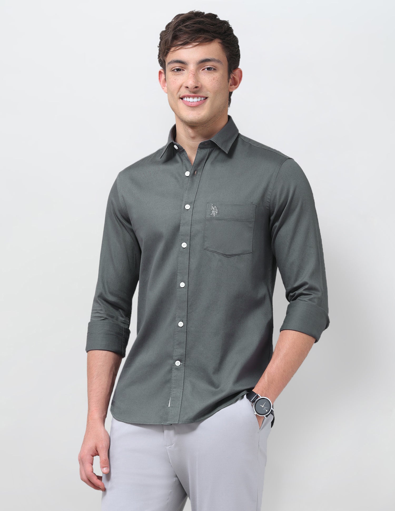 Pure Cotton Tailored Fit Shirt