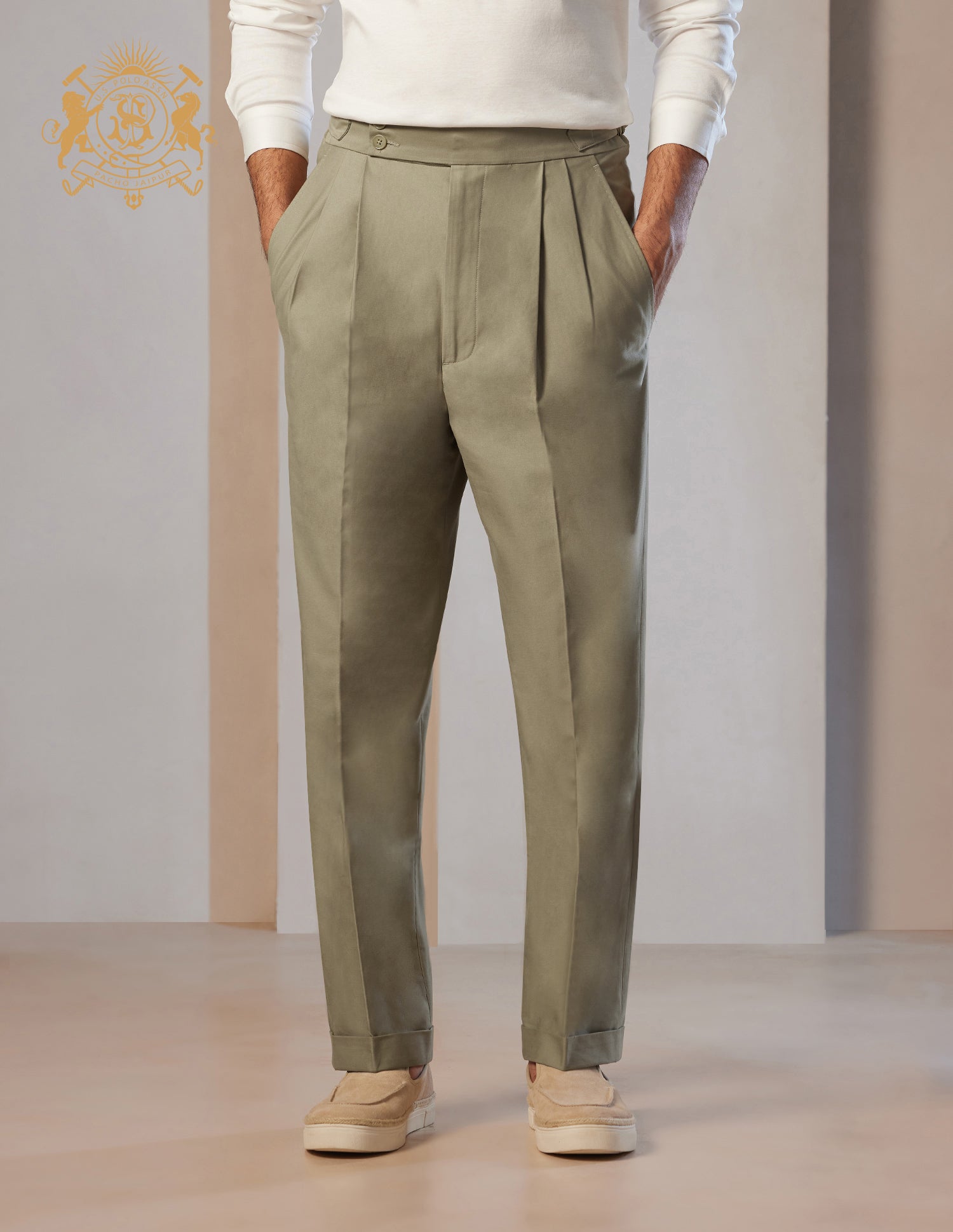 Pacho X Denver Slim Pleated Trousers