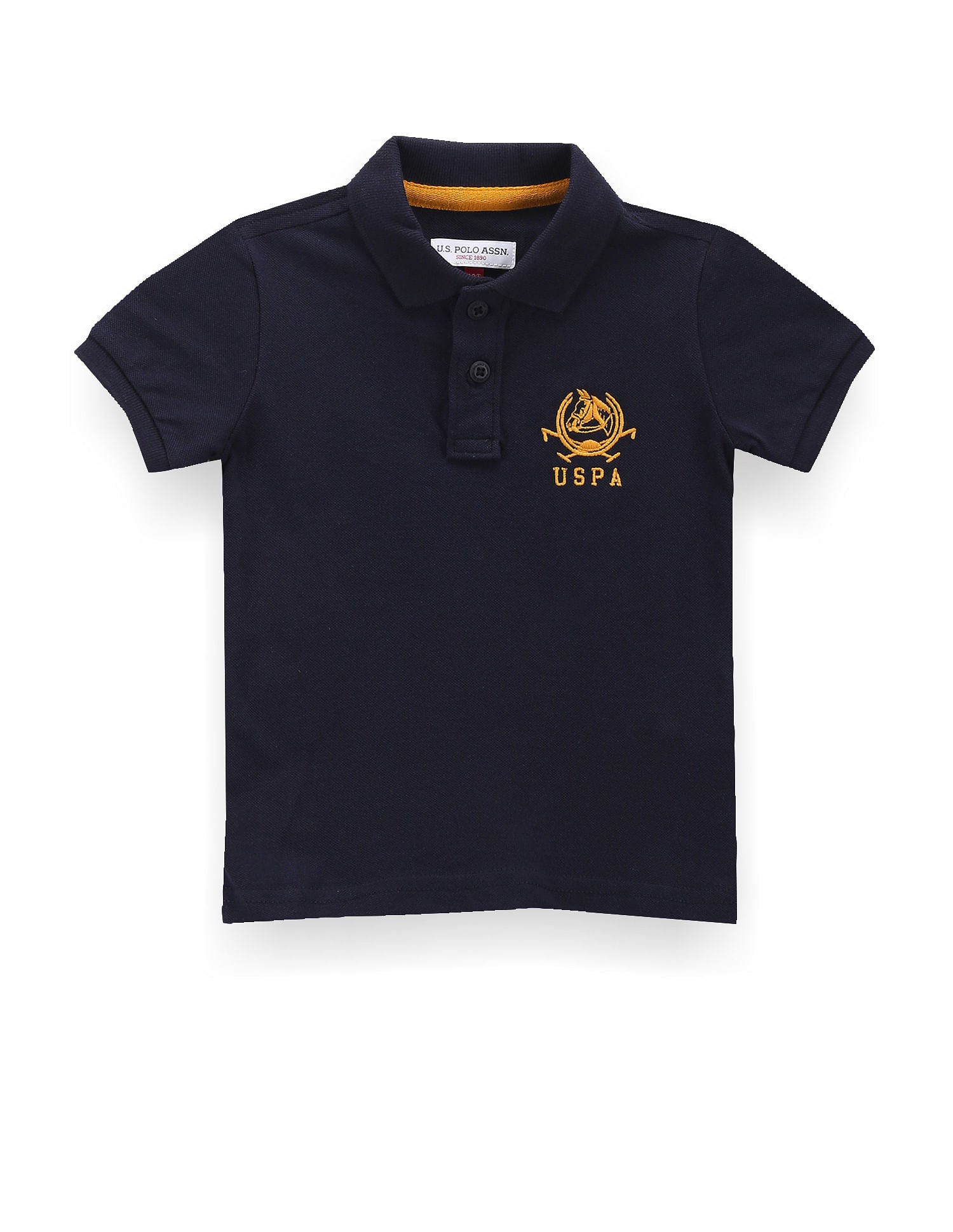 Boys Pure Cotton Polo Shirt Navy - U.S. POLO ASSN. | Large