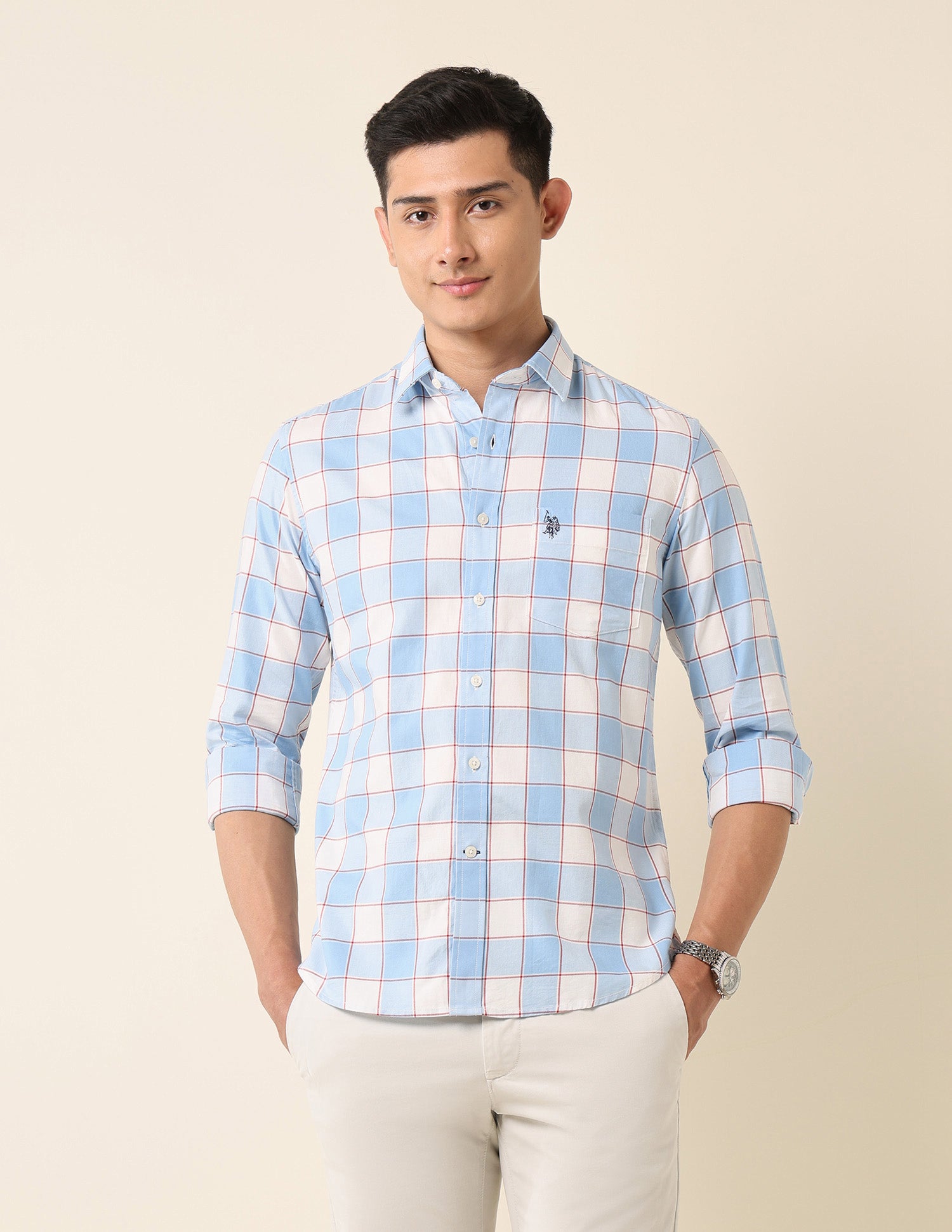 Buffalo Checked Pure Cotton Shirt