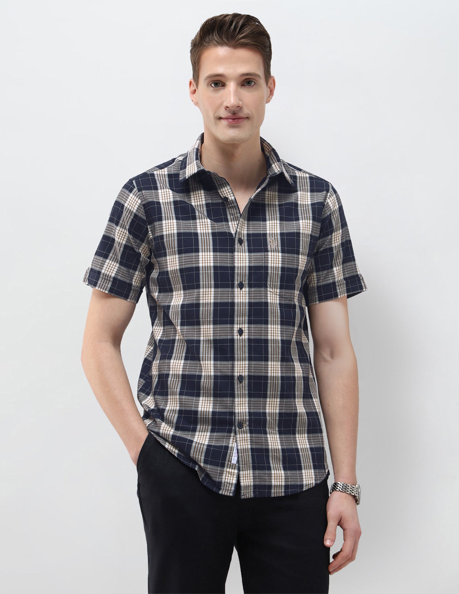 Plaid Checked Regular Fit Shirt