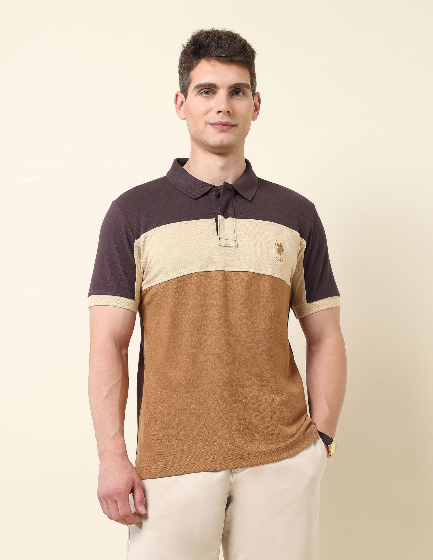 Colourblocked Classic Polo Shirt
