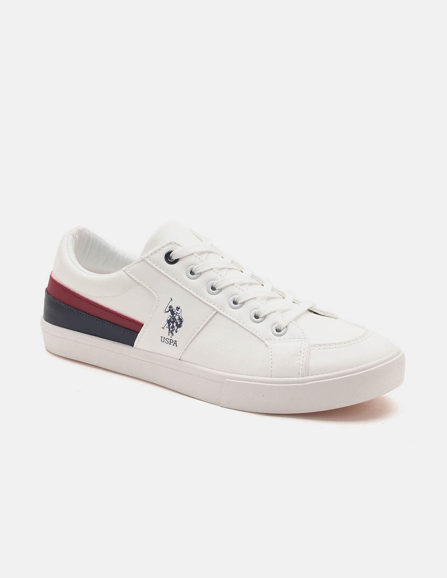 Men Clarkin 5.0 Colour Blocked Sneakers Off White - U.S. Polo Assn. India | Large