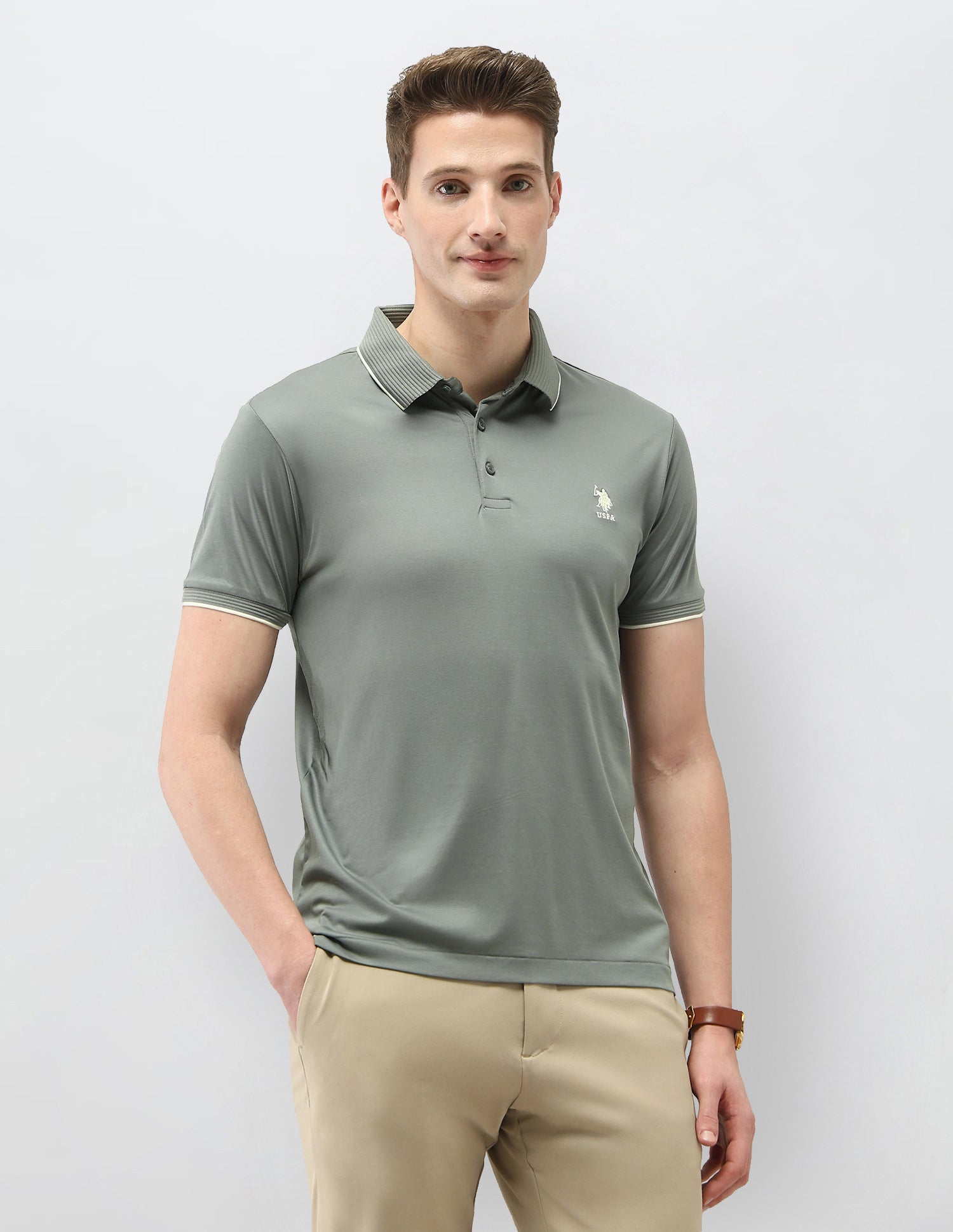Solid Regular Fit Polo Shirt