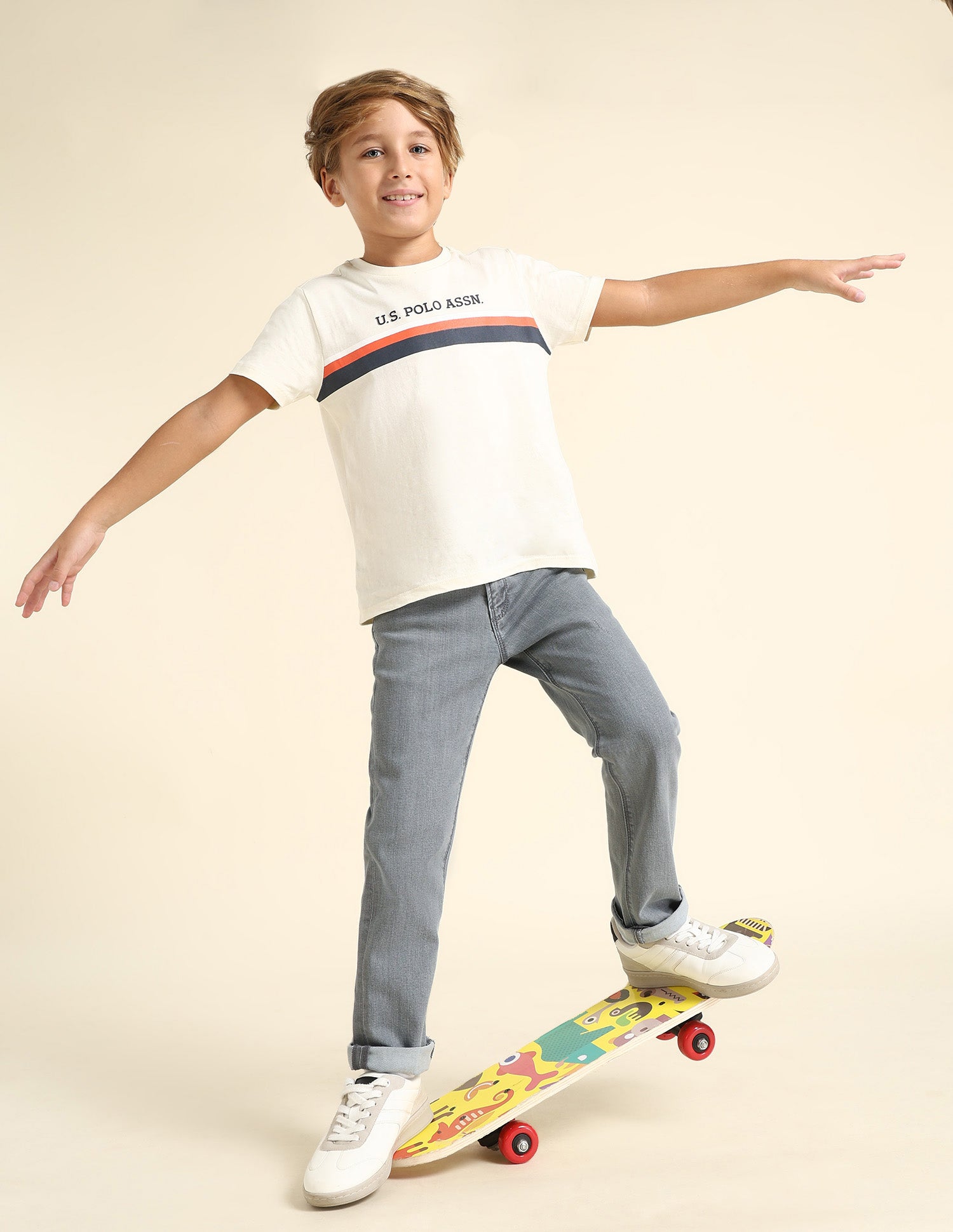 Boys Relaxed Fit Grey Jeans