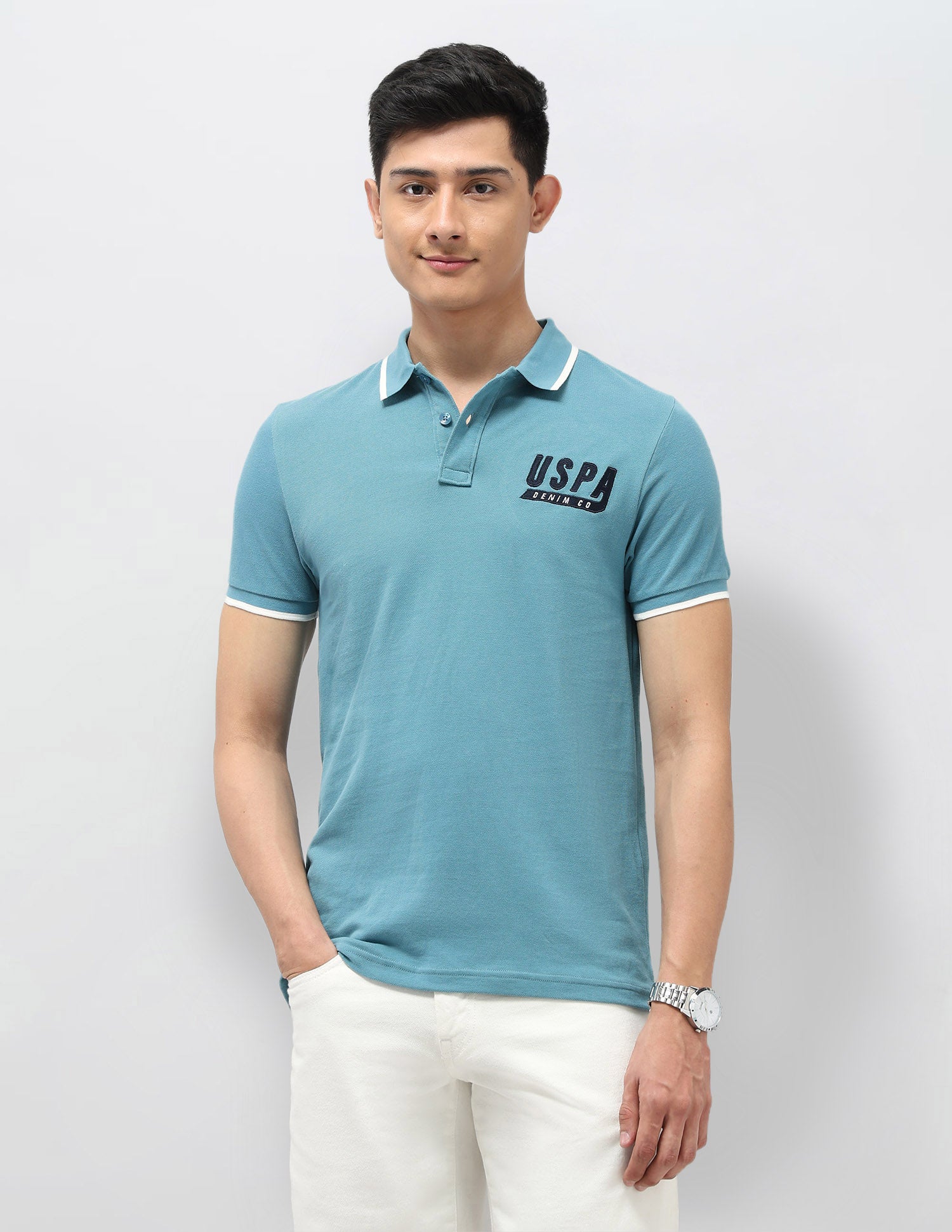 Pure Cotton Muscle Fit Polo Shirt