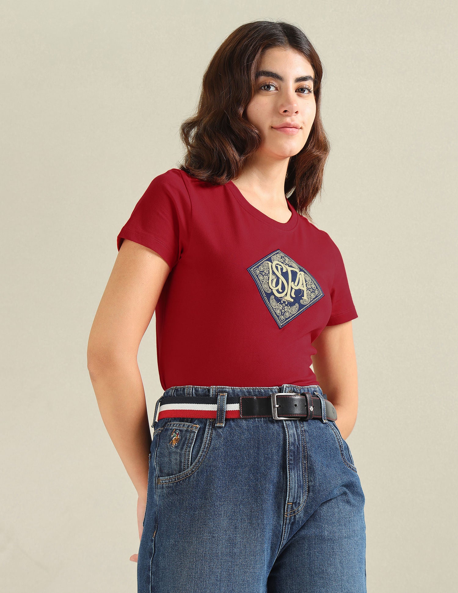 Patchwork Logo Cotton T-Shirt