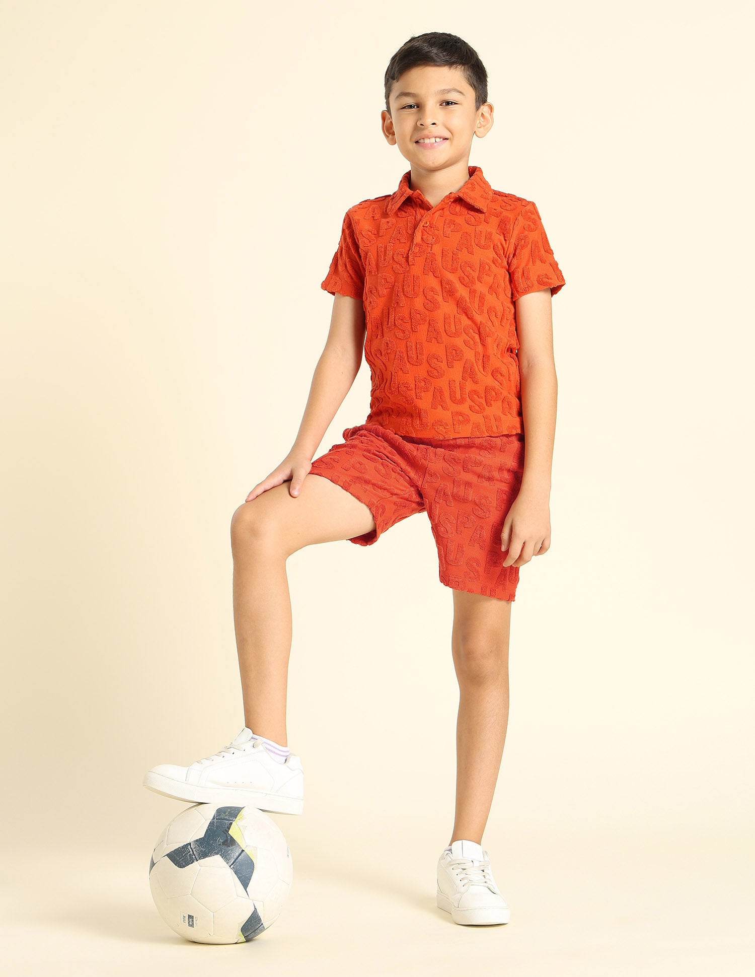 Boys Brand Appliqued Regular Fit Shorts