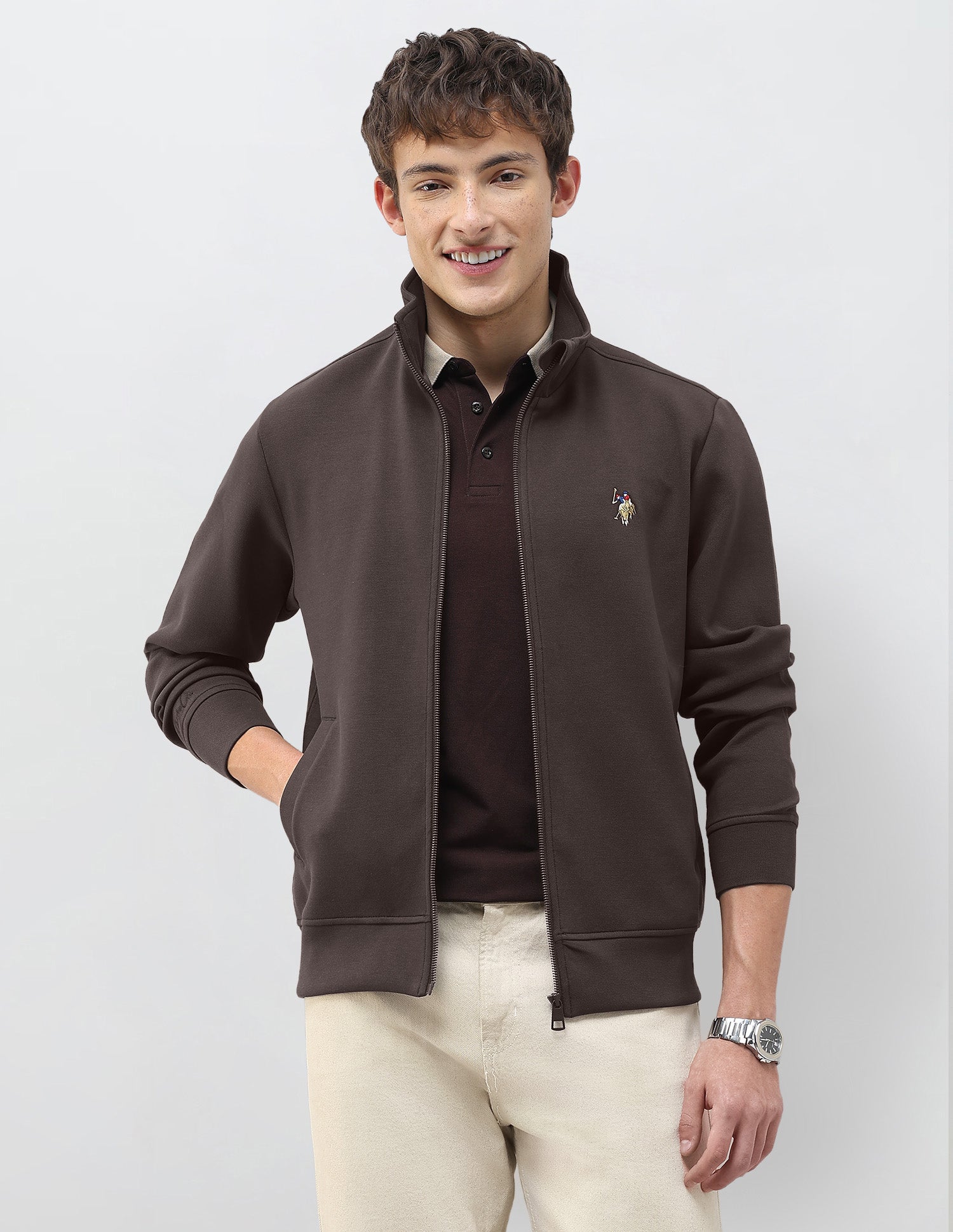 Solid Regular Fit Sweatshirt