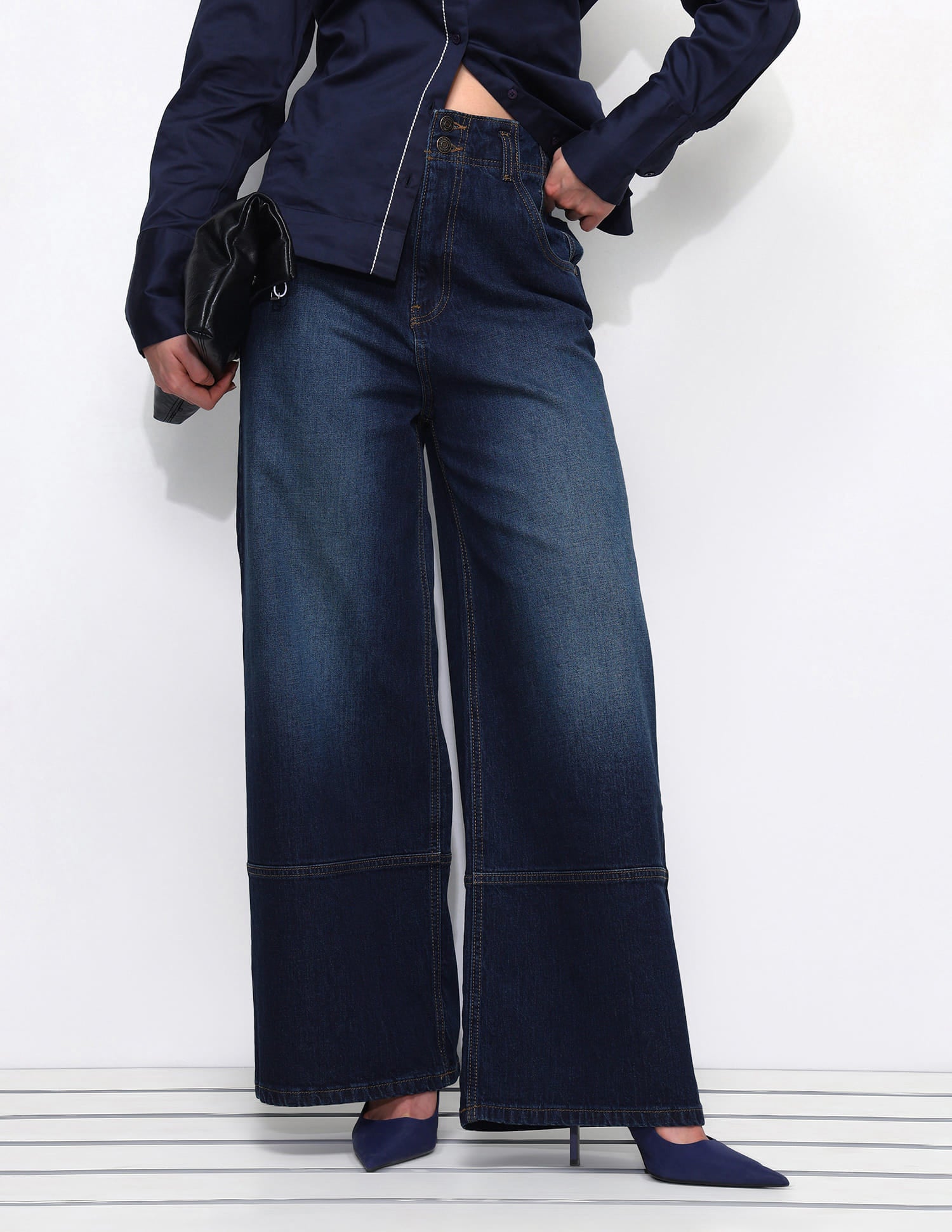 High Rise Baggy Fit Jeans