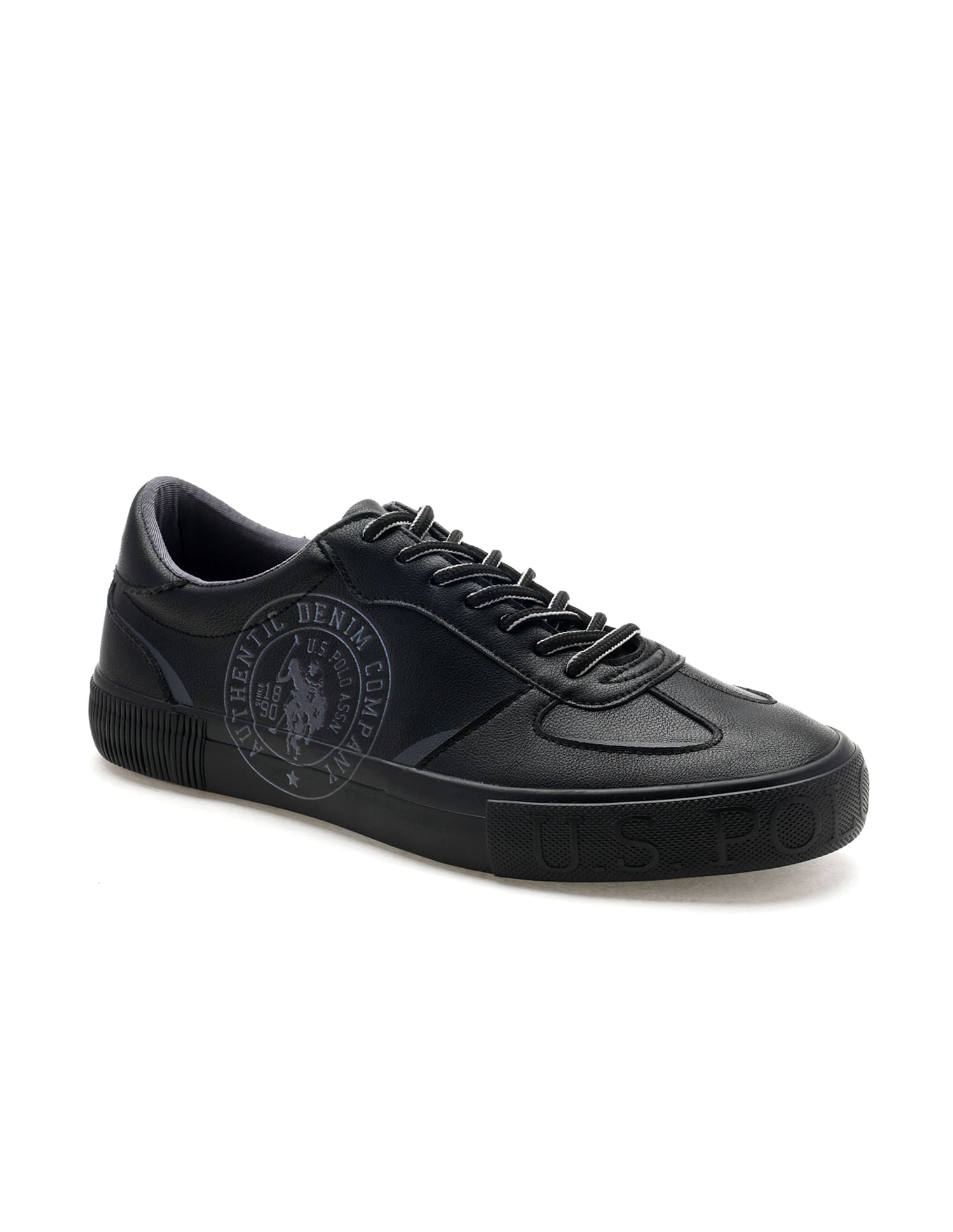 Men Brand Print Rens Sneakers Black - U.S. POLO ASSN. | Large