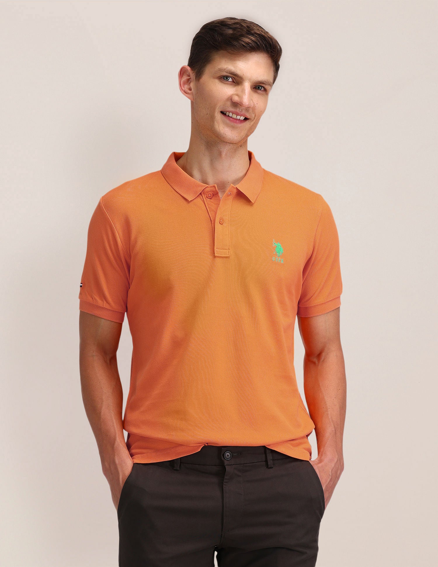 Slim Fit Solid Polo Shirt