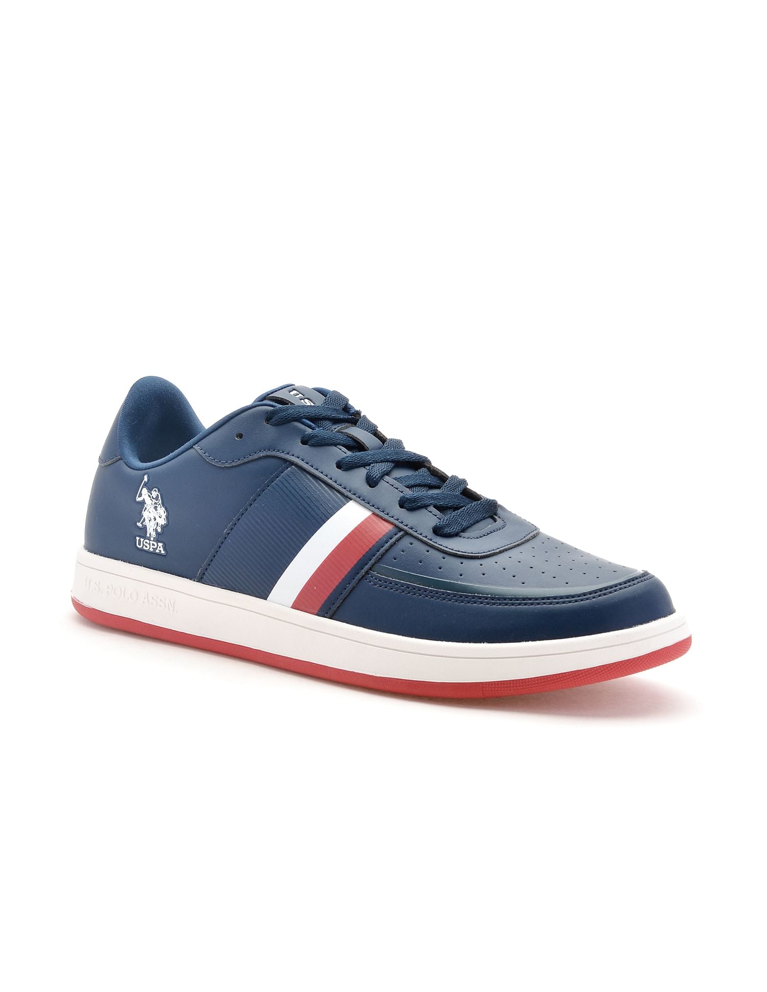 Men Gael Navy Retro Court Sneakers