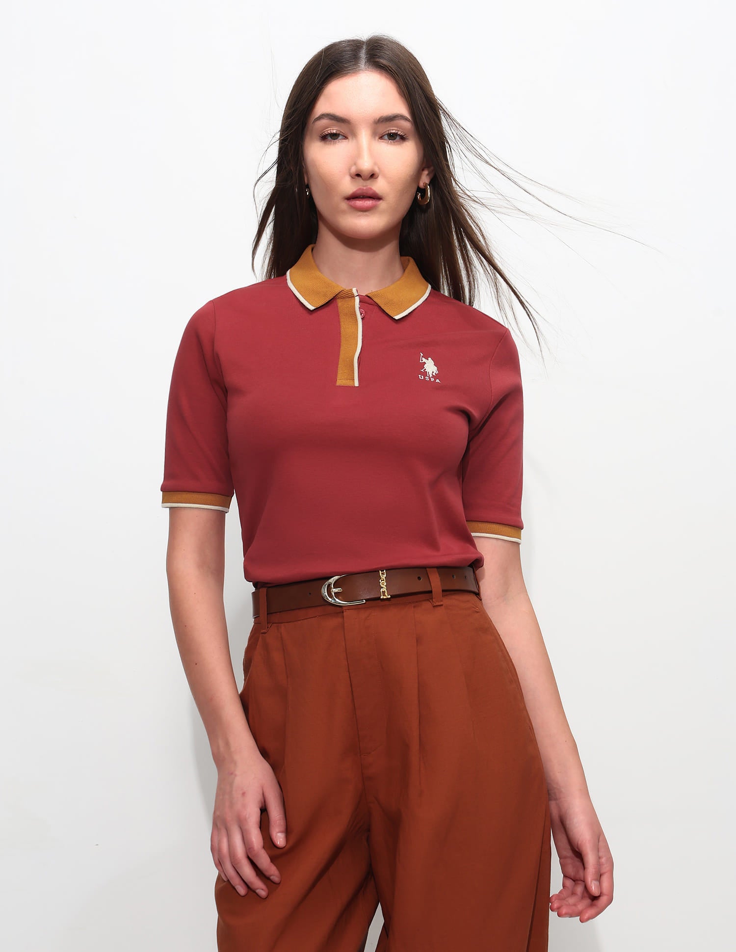 Regular Fit Solid Polo Shirt