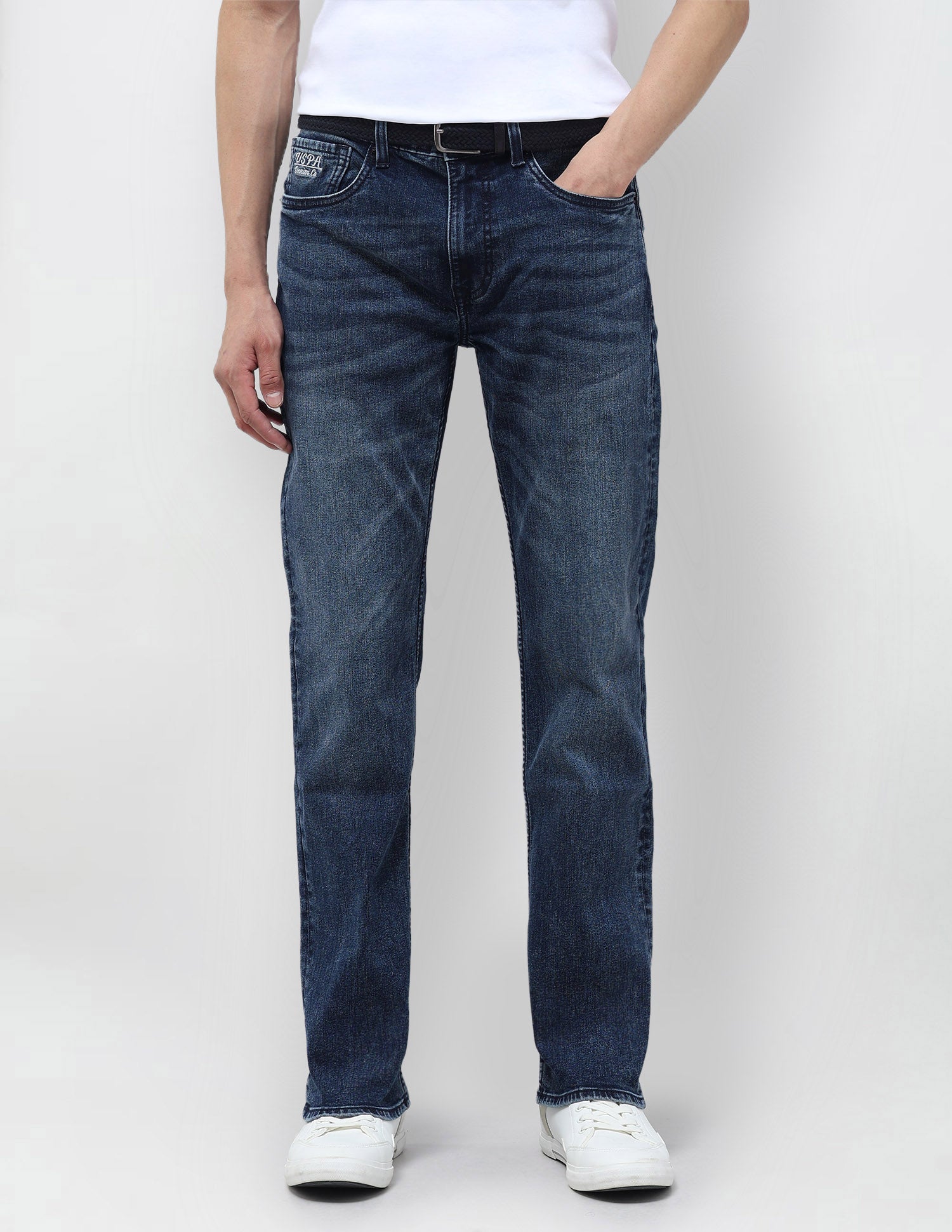 Harold Slim Straight Fit Blue Jeans