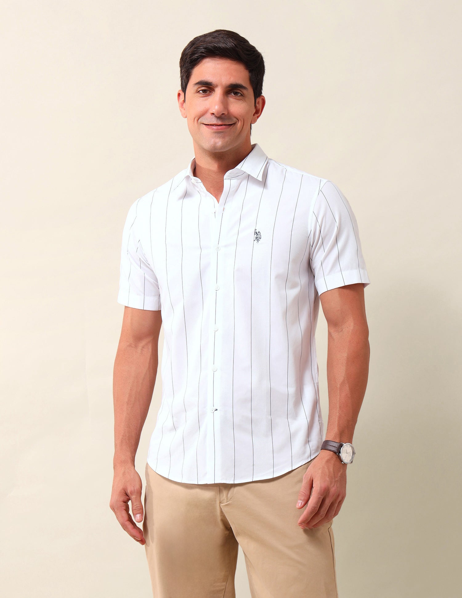 Vertical Striped Regular Fit Shirt