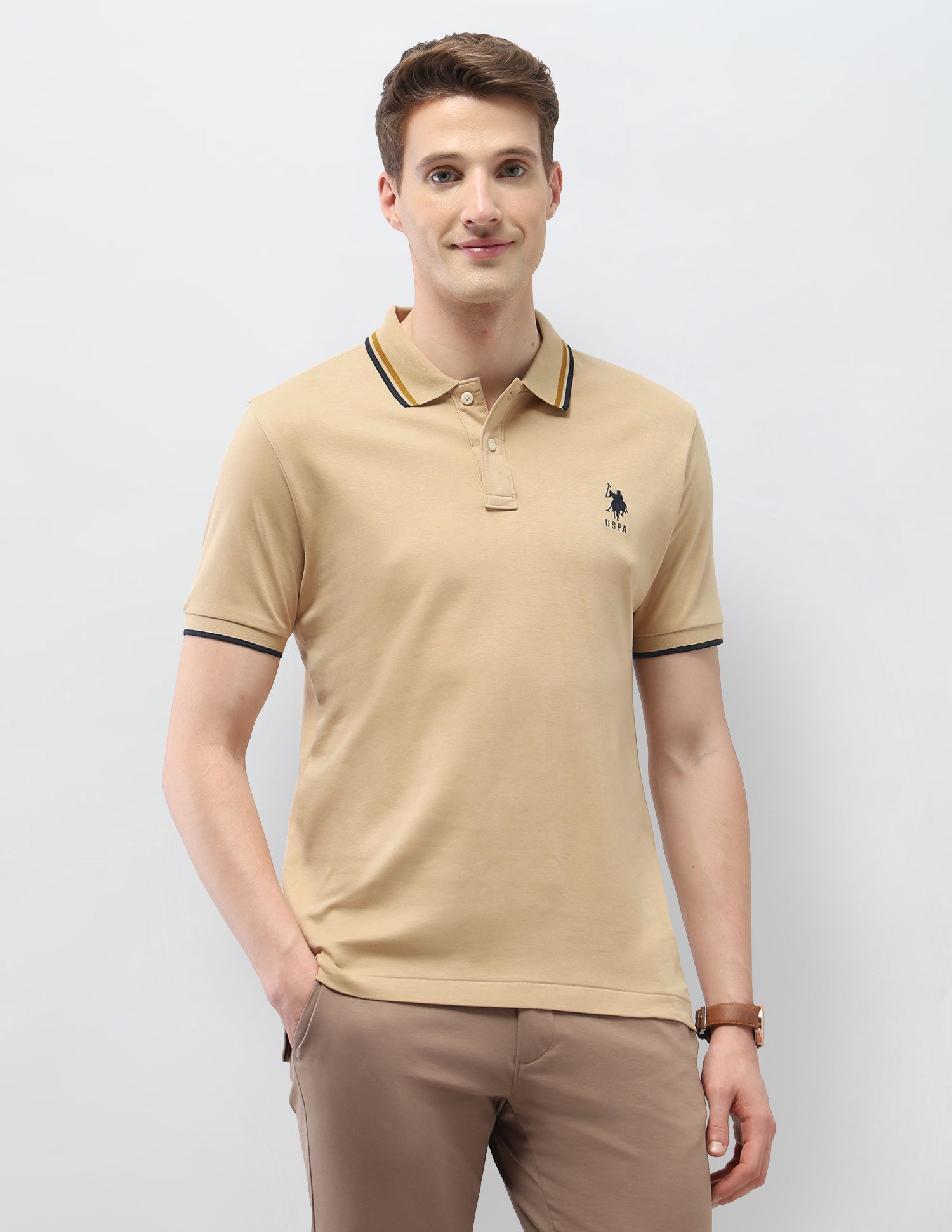 Solid Slim Fit Polo Shirt