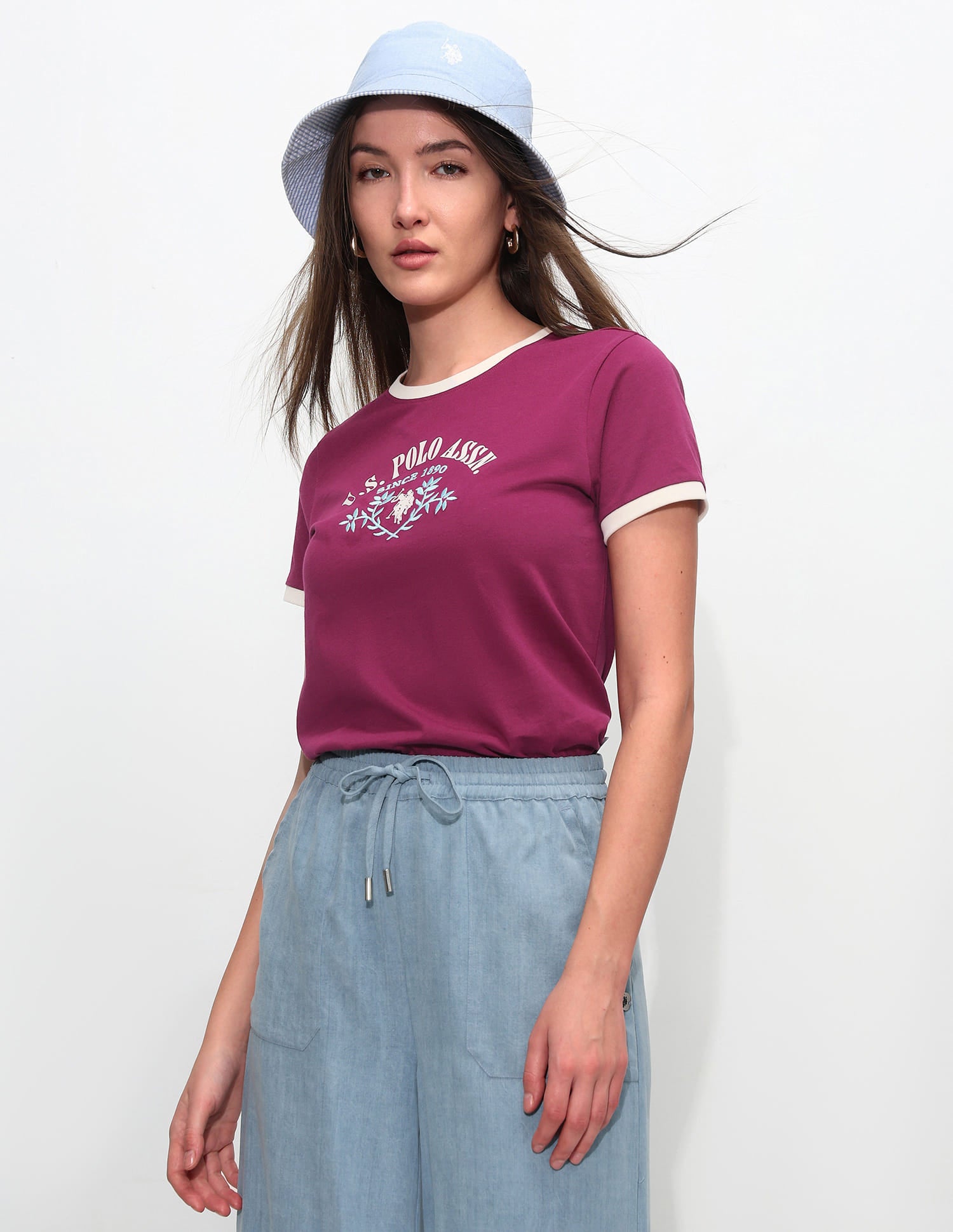 Regular Fit Brand Printed T-Shirt