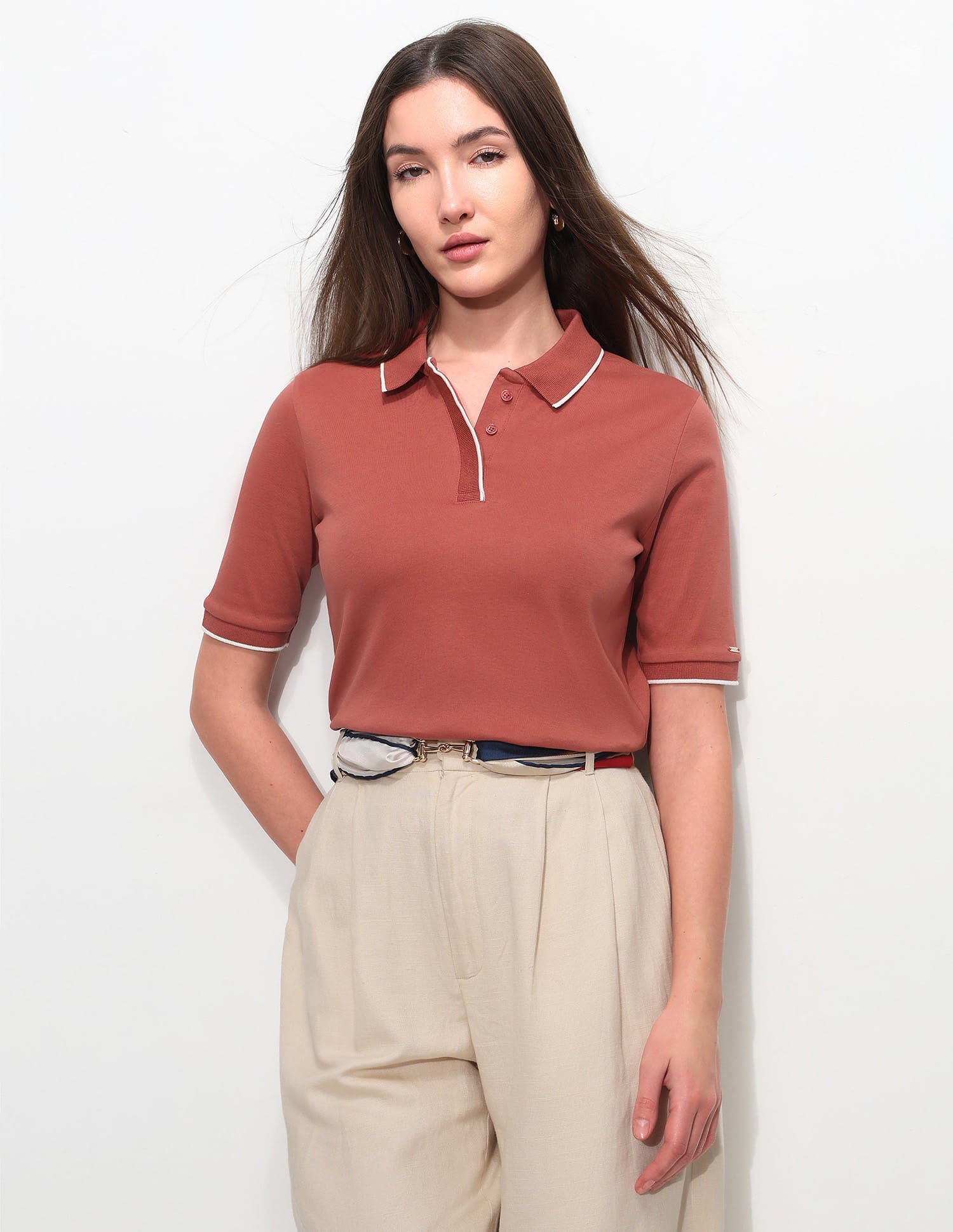 Regular Fit Solid Polo Shirt