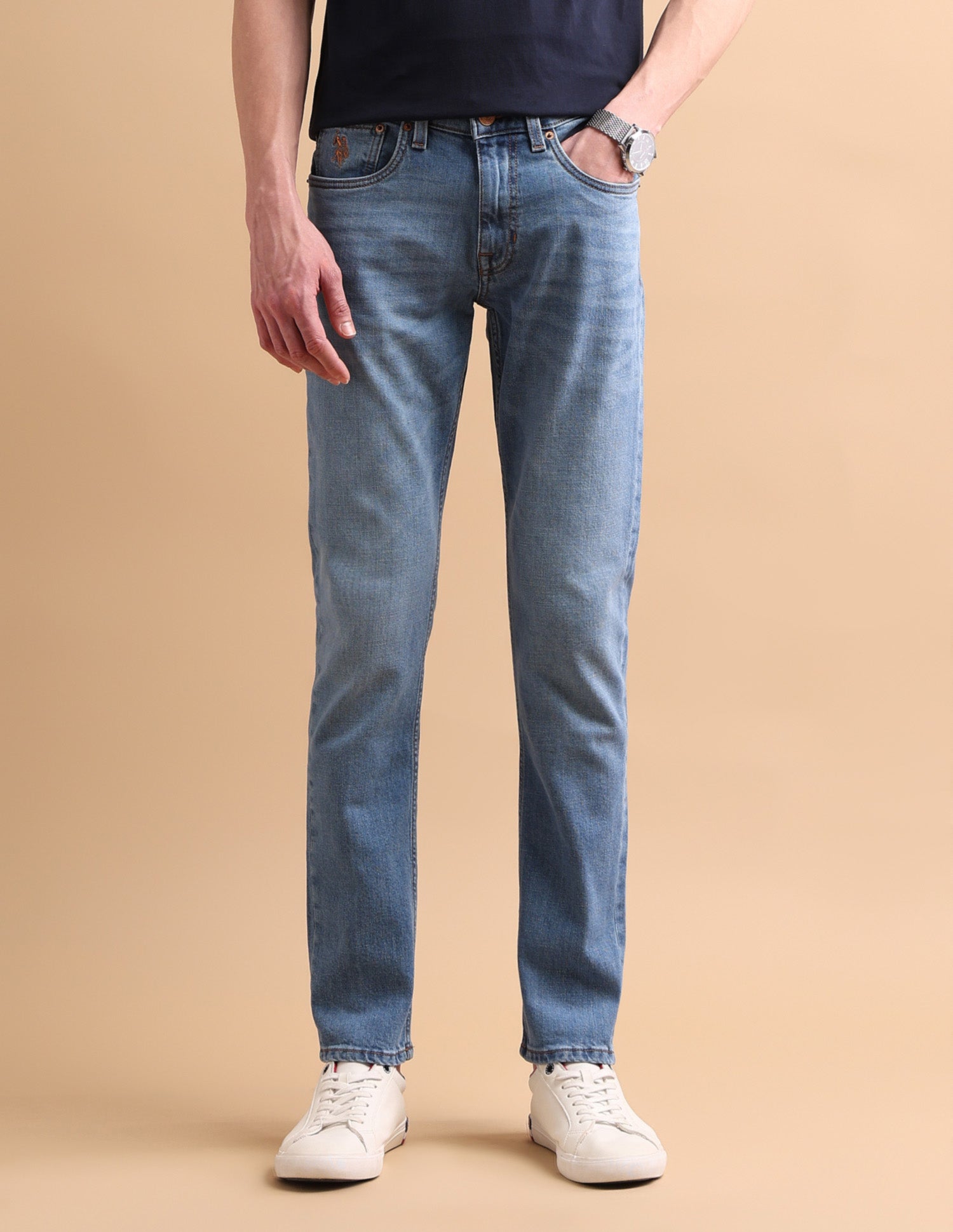 Stone Wash Brandon Slim Fit Jeans